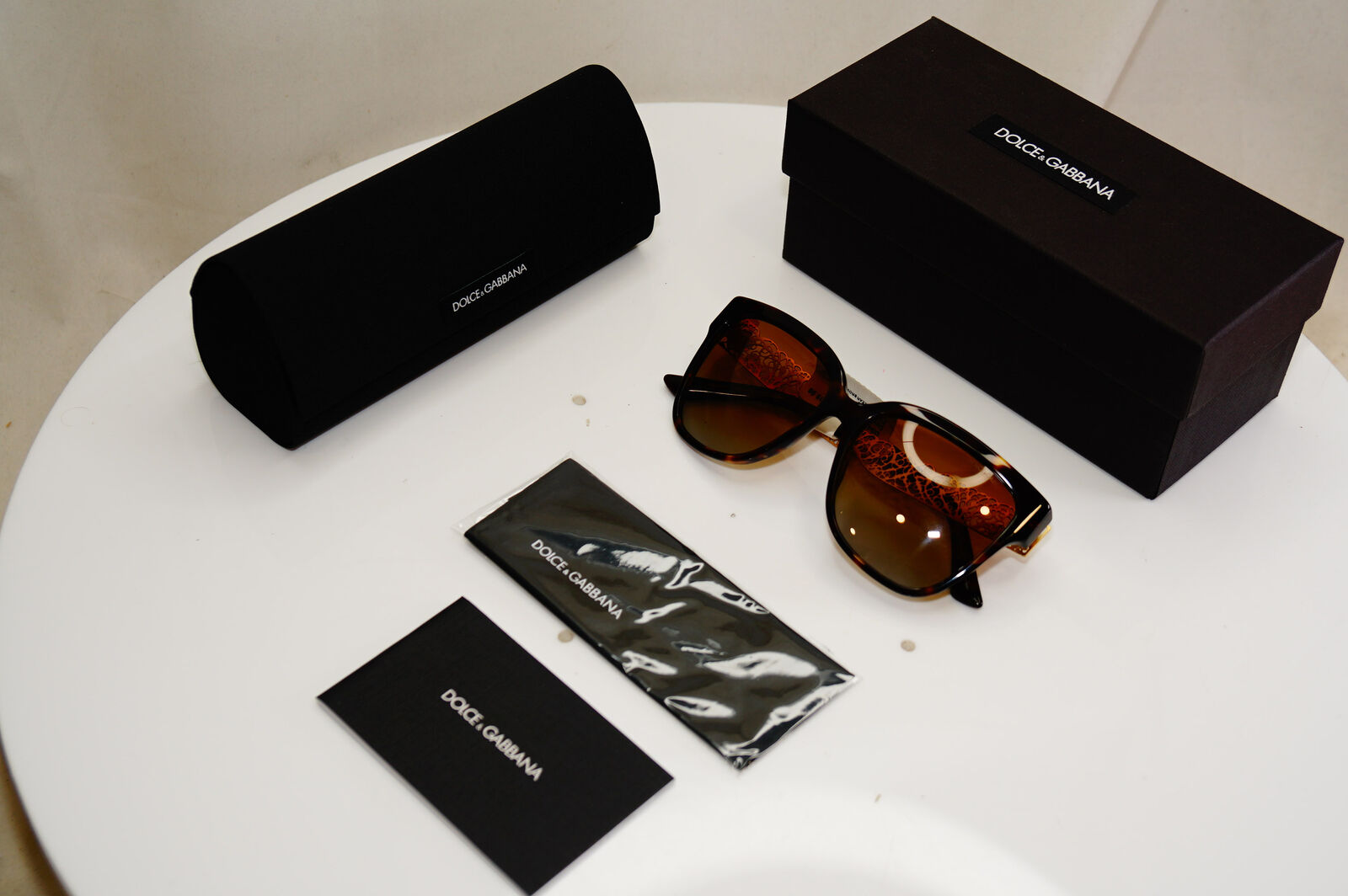 Authentic DOLCE & GABBANA Polarized Sunglasses FLOWERS DG 4212 502/T5 28187