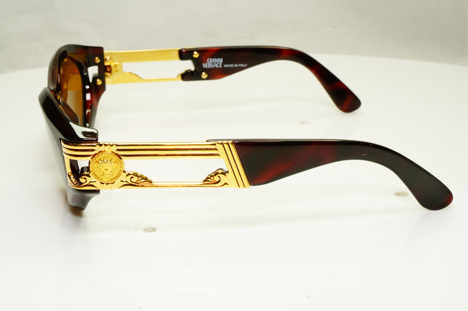 Gianni Versace 1996 Mens Vintage Gold Medusa Biggie Sunglasses MOD 488 COL 900