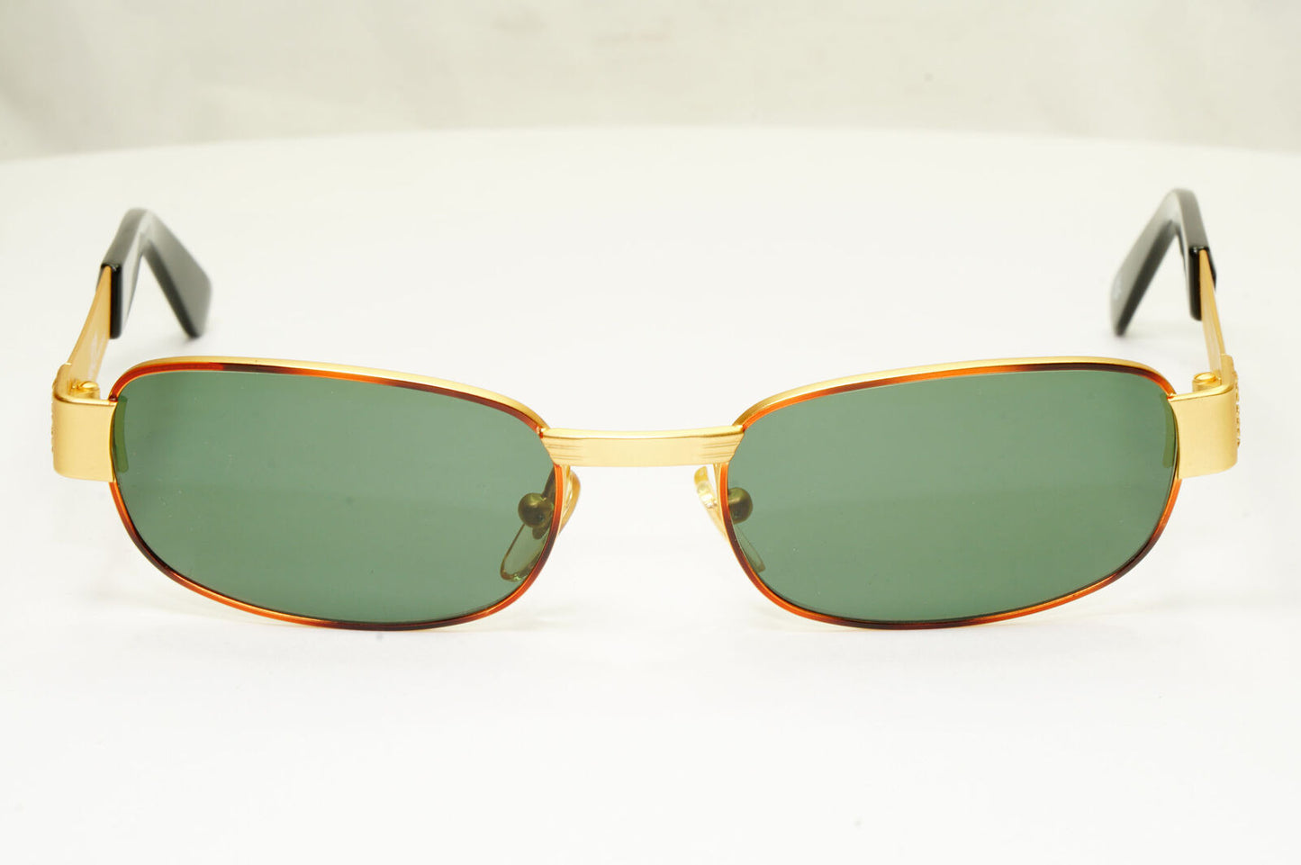 Gianni Versace 1996 Vintage Unisex Gold Rectangle Sunglasses MOD S31 COL 14M