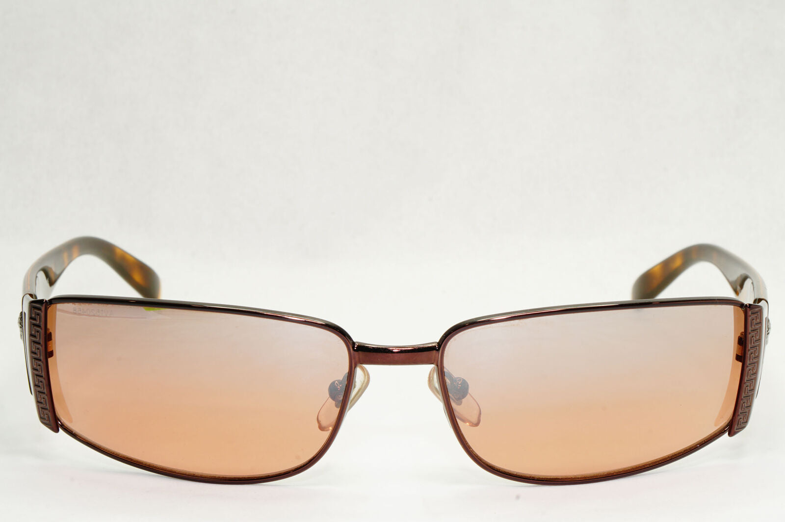 Versace Sunglasses 2004 Vintage Brown Mirror Rectangle MOD 2021 1006/6U 210124