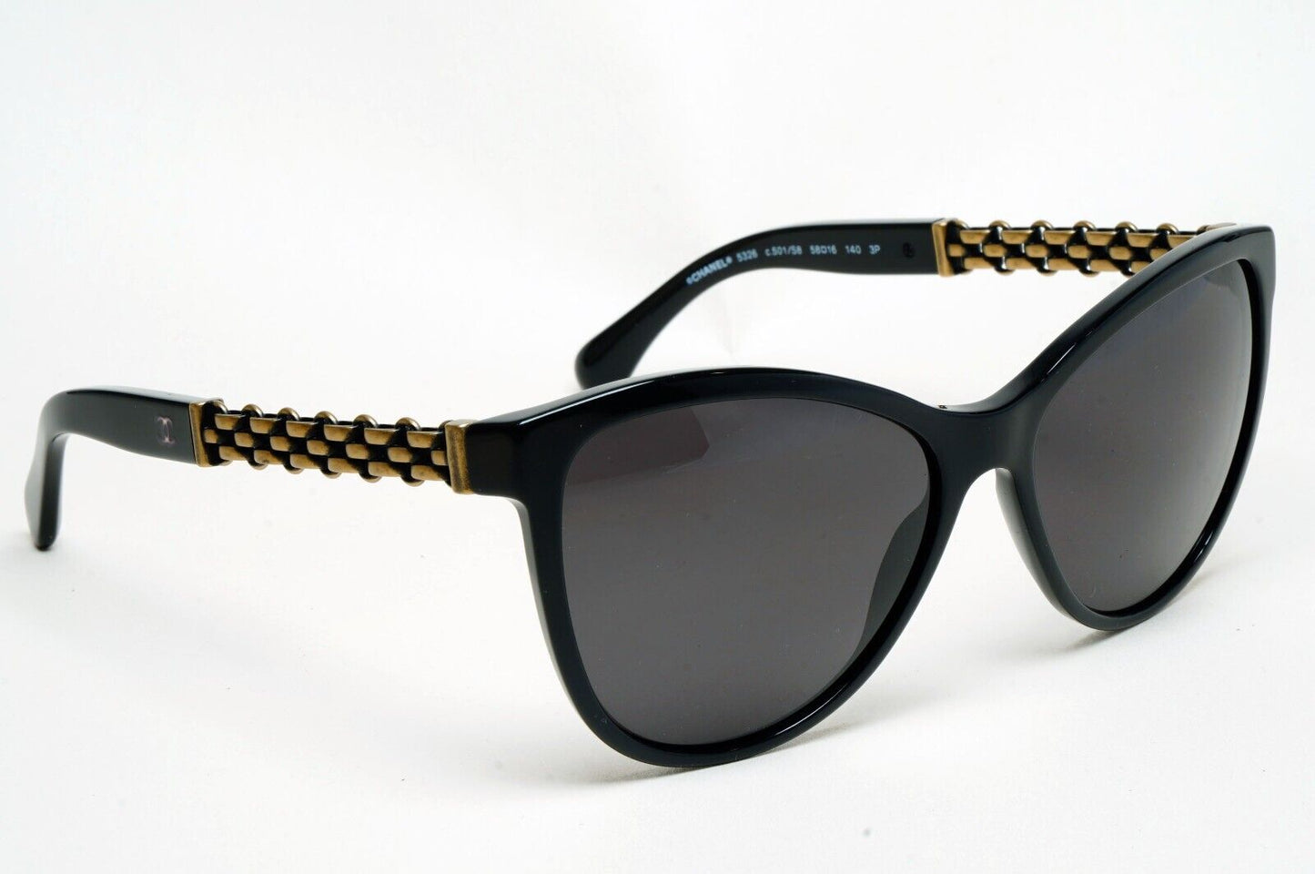 Chanel Sunglasses Black Chain Bronze Square 5326 c.501/S8 58mm 241124