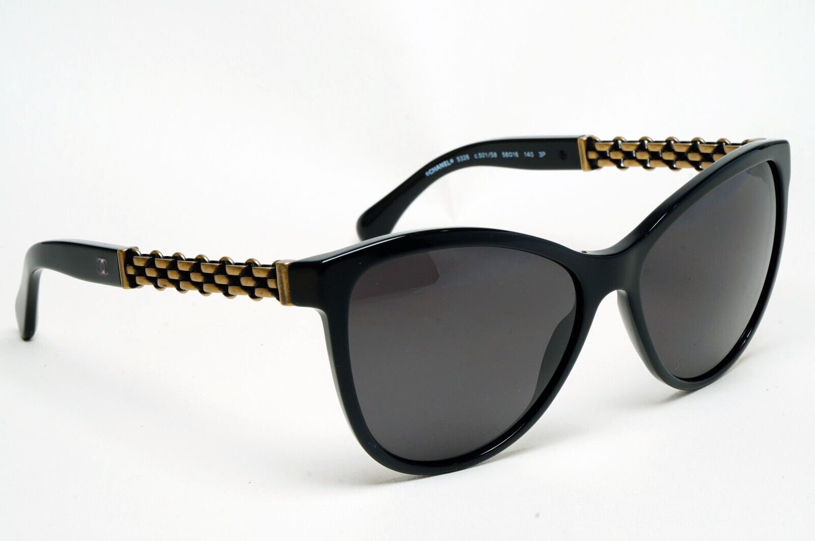 Chanel Sunglasses Black Chain Bronze Square 5326 c.501/S8 58mm 241124