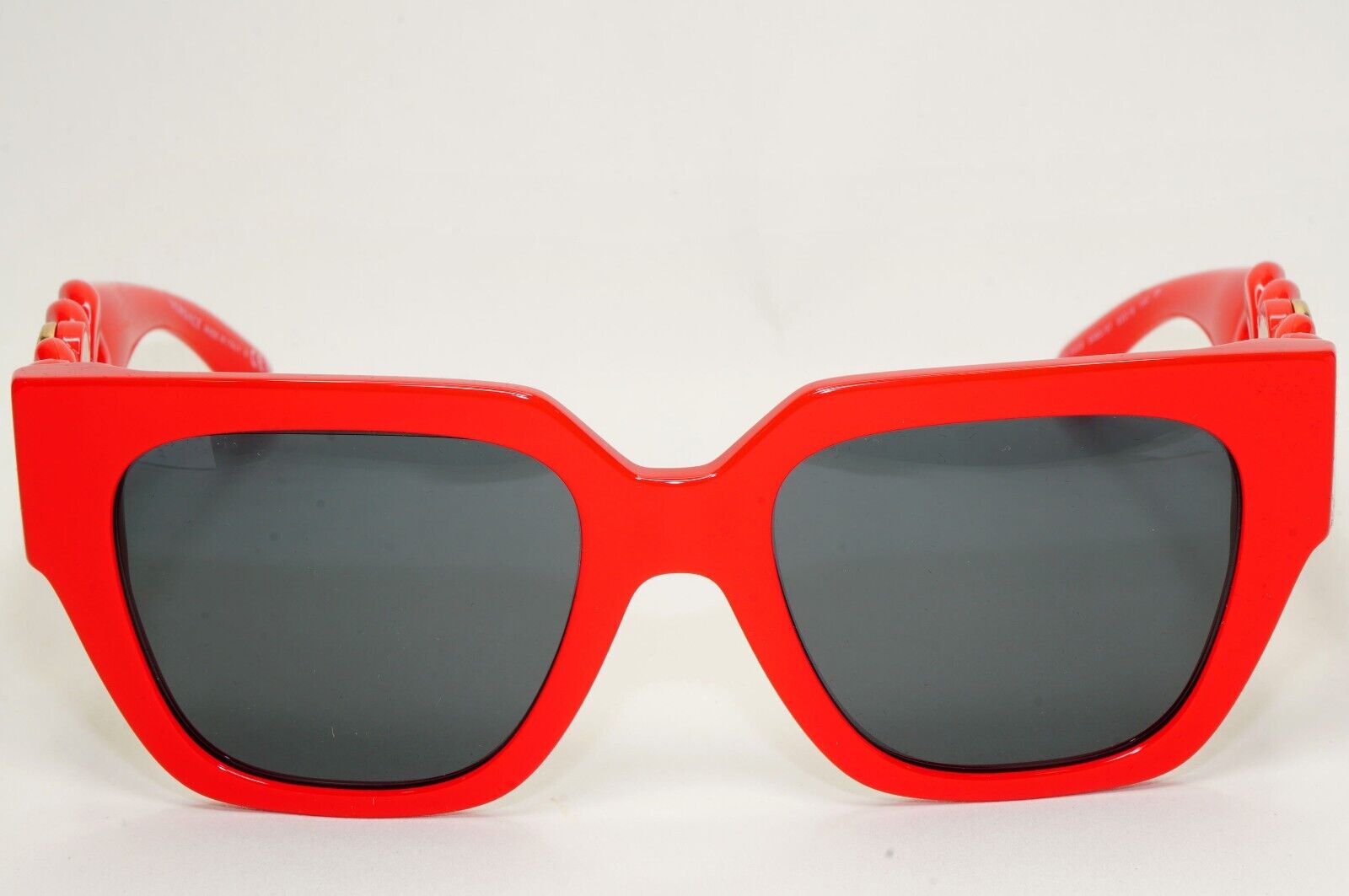 Versace Sunglasses Chain Red Gold Medusa Square MOD VE 4409 5065/87 53mm