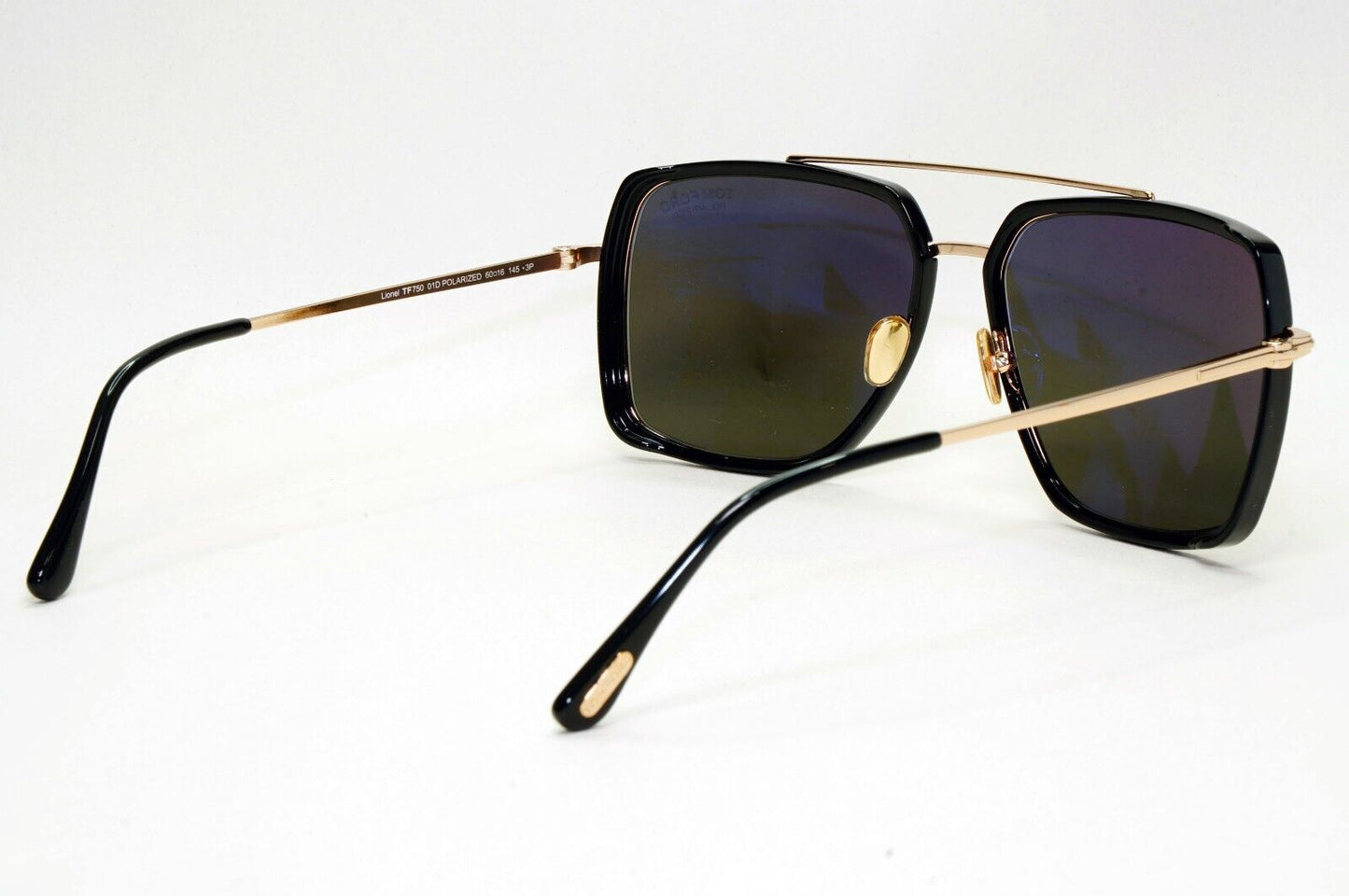 Tom Ford Sunglasses Lionel Polarised Gold Black Navigator FT0750 TF 750 01D 60mm