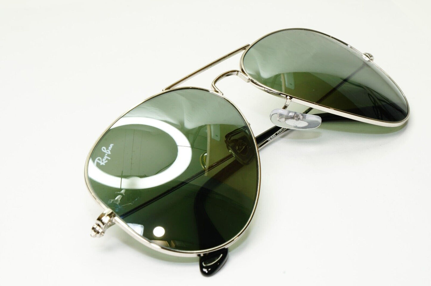 Ray-Ban Sunglasses Aviator Silver Grey Mirror Glass Lens Pilot RB 3025 58mm