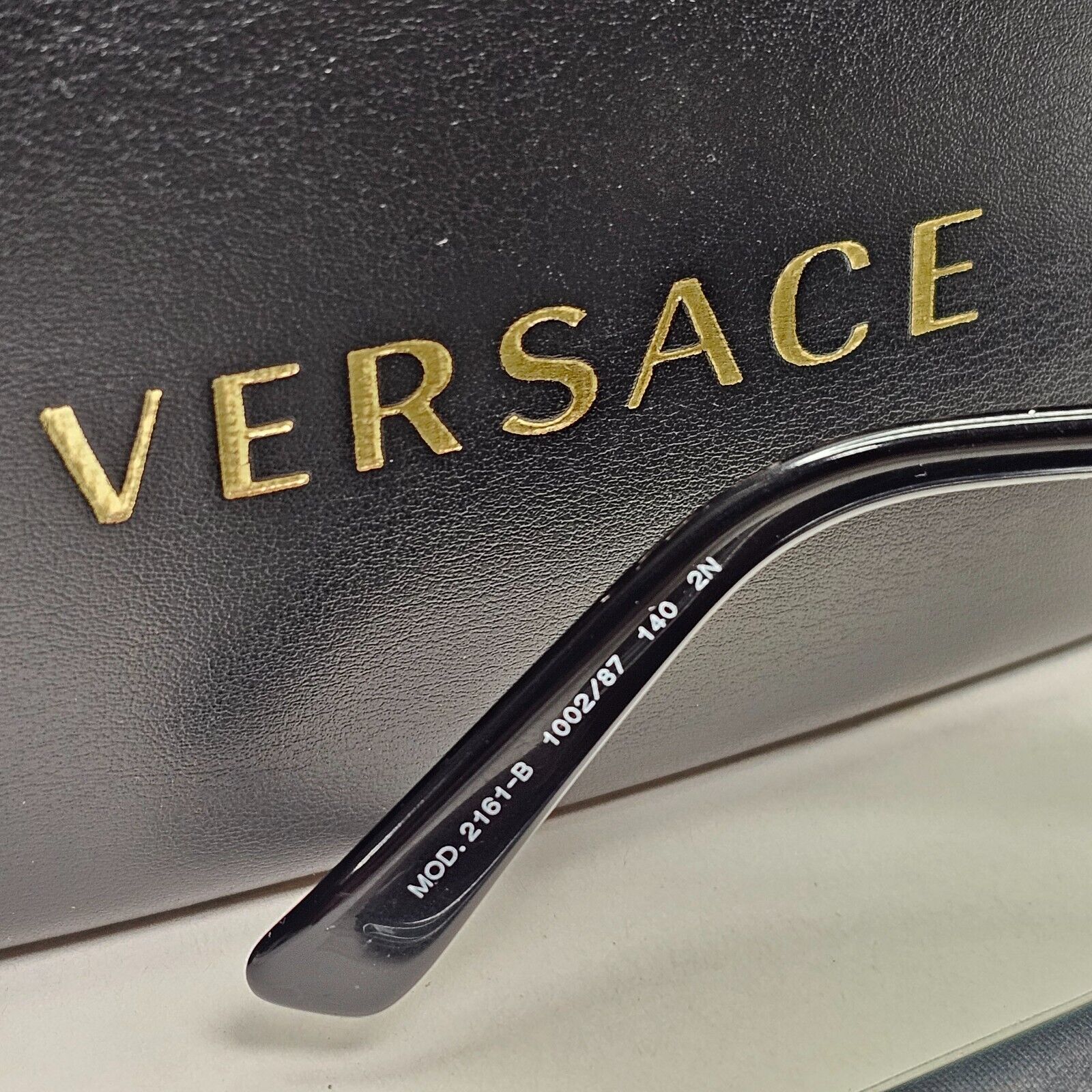 Versace Sunglasses Gold Diamante Medusa Grey Unisex MOD VE 2161-B 1002/87