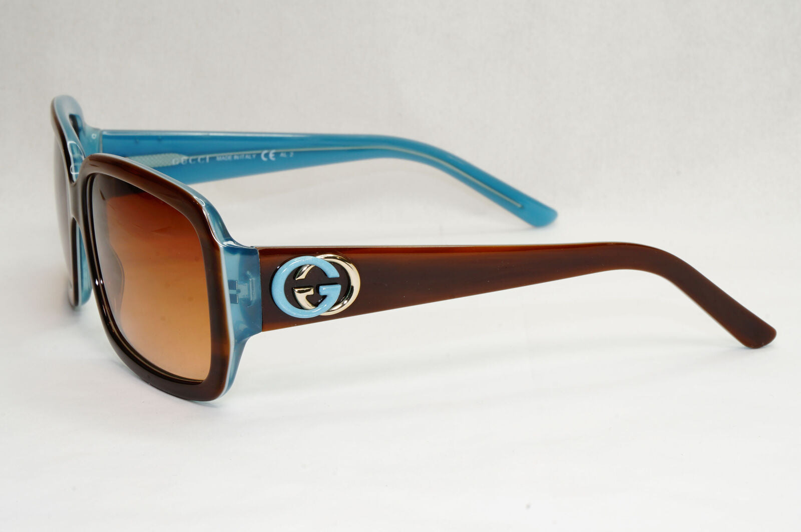 Gucci Sunglasses 2008 Vintage Brown Blue Square Gradient GG 3159/S IPRIF 270124