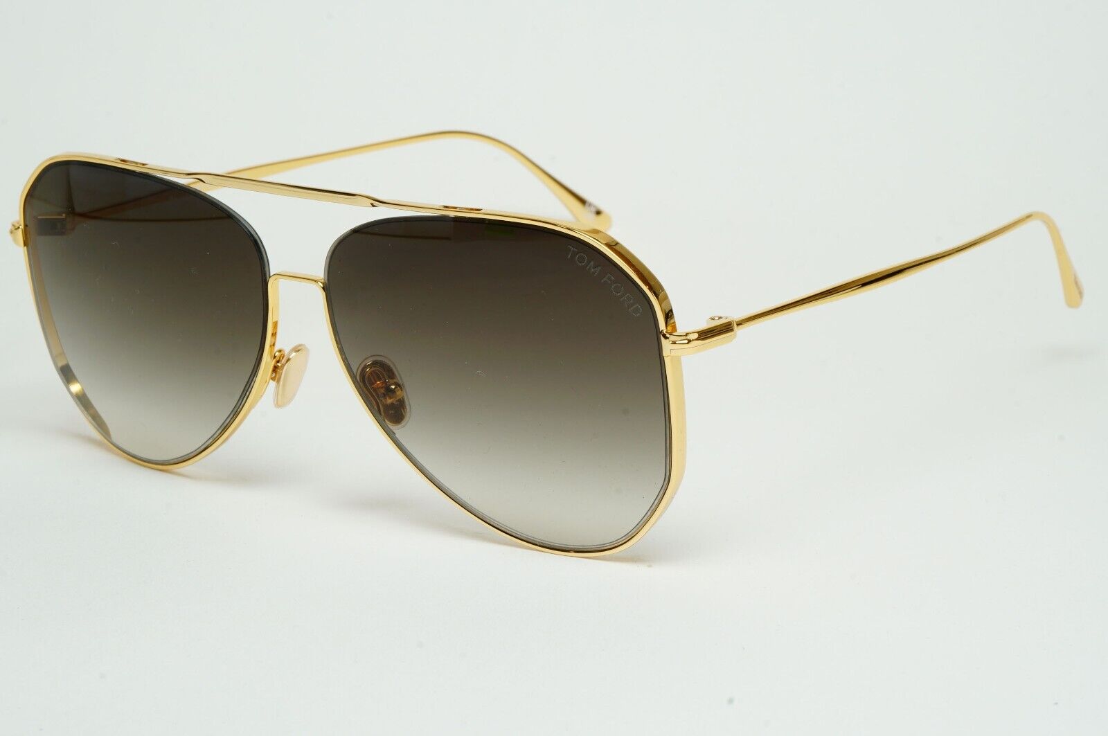Tom Ford Sunglasses Charles-02 Gold Brown Grey Gradient Square FT0853 TF 853 30B