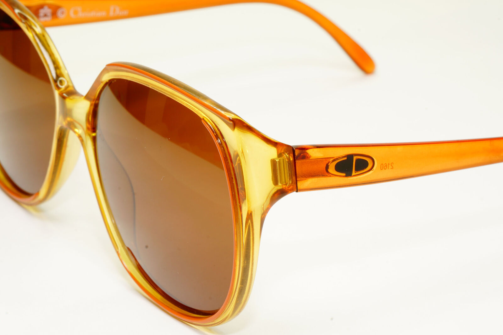 Dior Womens Vintage Sunglasses Designer Germany 1990s Brown 2160 30 36237