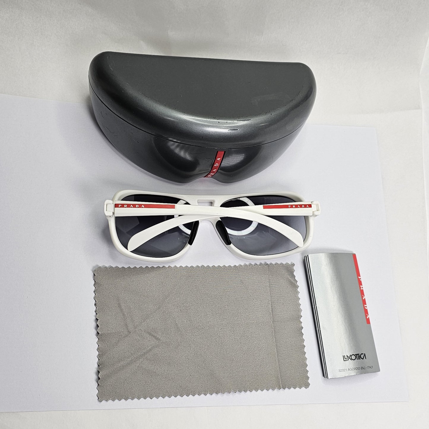 Prada Sunglasses 2012 White Square Grey Gradient PS06LS SPS 06L AAI-3M1 130224