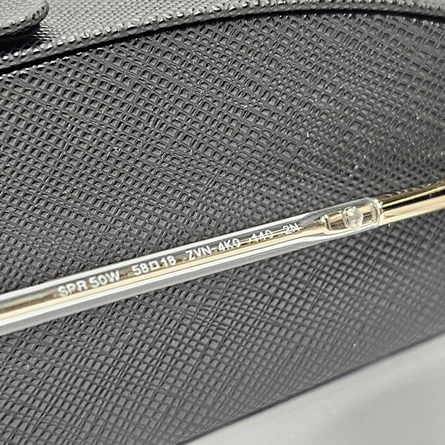Prada Sunglasses Gold Grey Gradient Metal Square PR50WS SPR 50W ZVN-4K0 58mm