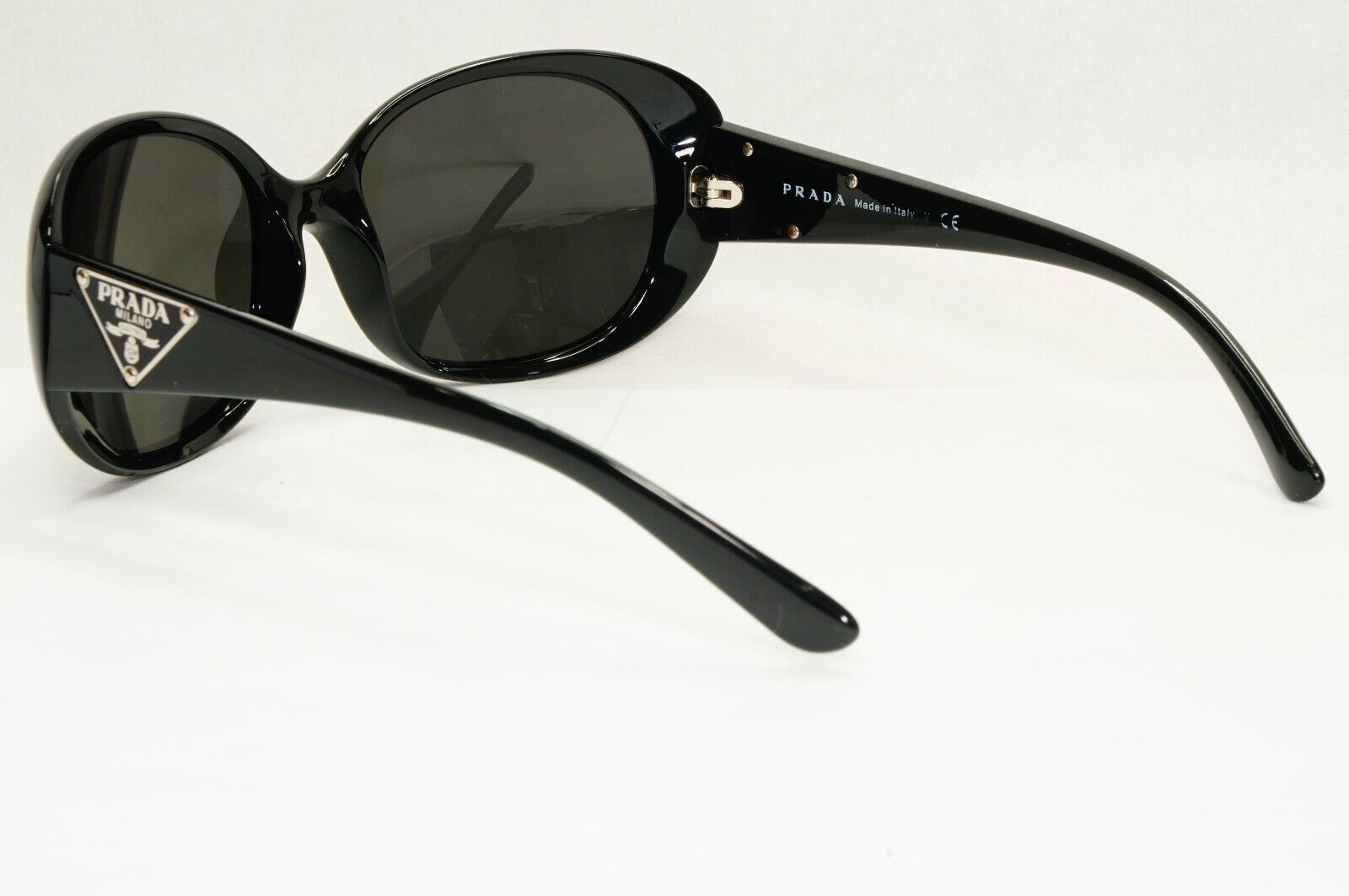 Prada Sunglasses 2010 Triangle Logo Black PR27LS SPR 27L 1AB-3M1 111223