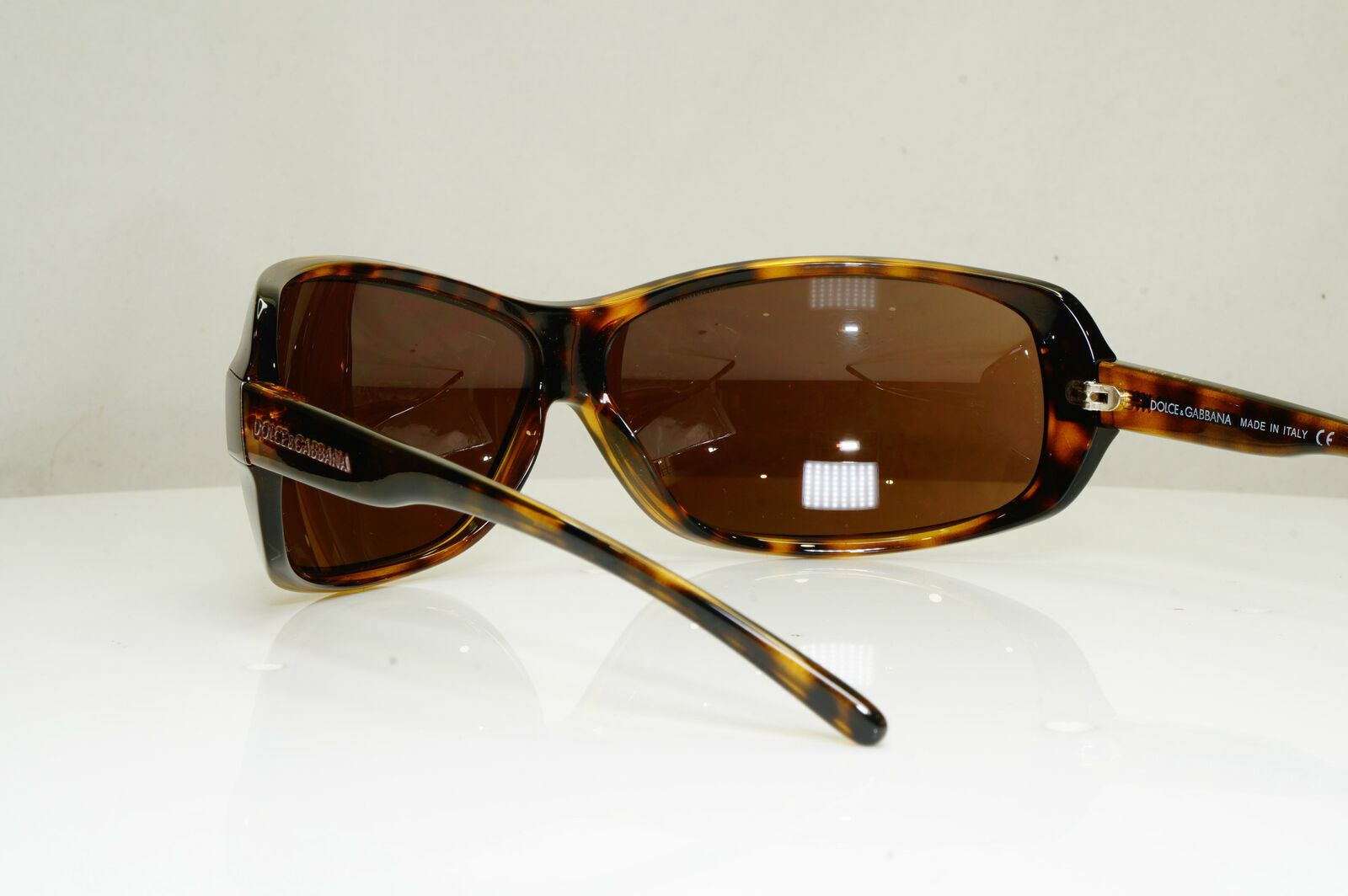 Dolce & Gabbana Brown Wrap Large Sunglasses Havana Womens D&G 6019 502/73 29231