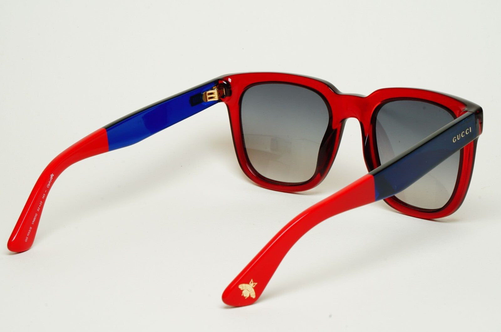 Gucci Sunglasses 2016 Red Blue Grey Square Gradient GG 1133/S VN8DG 200225