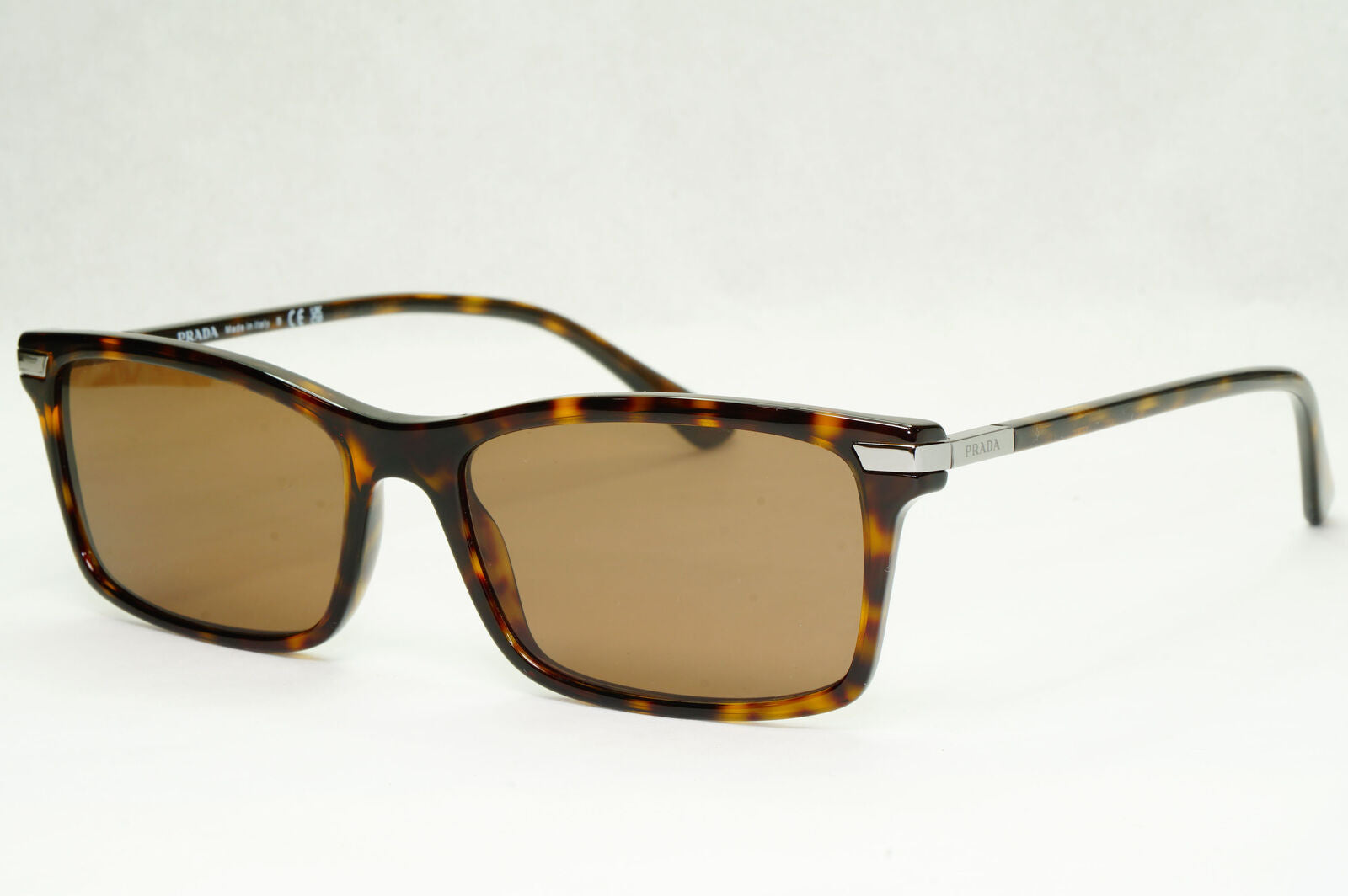 Prada Sunglasses Brown Square Tortoiseshell PR03YV VPR 03Y 2AU-1O1 56mm