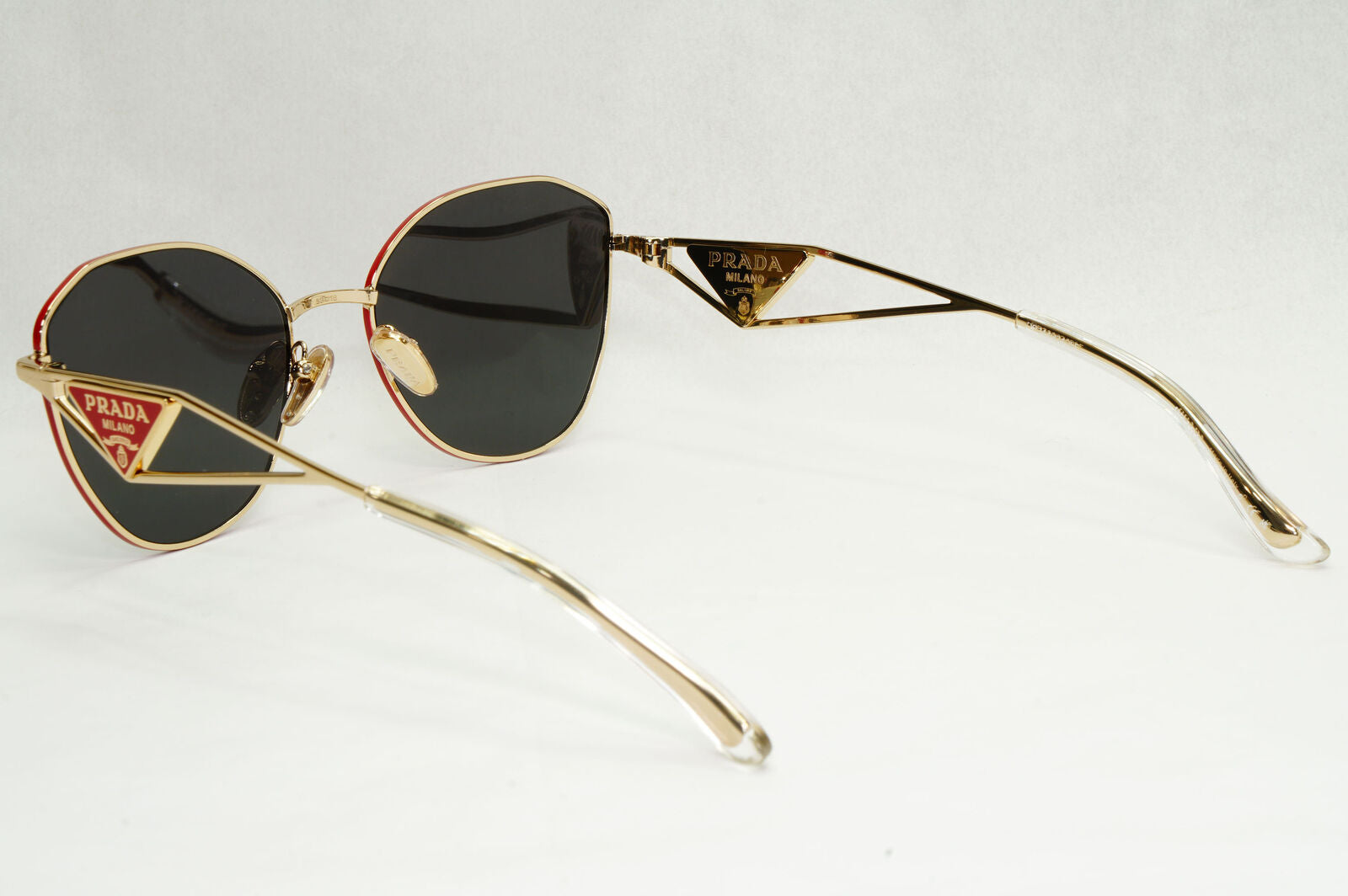 Prada Sunglasses Triangle Symbole Red Gold Black PR52ZV VPR 52Z 5AK-1O1 53mm