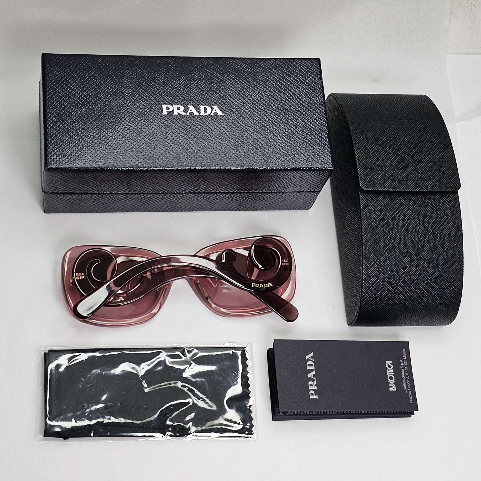 Prada Sunglasses Baroque Swirl Pink Transparent PR27OS SPR 27O CAI-5P1 130124