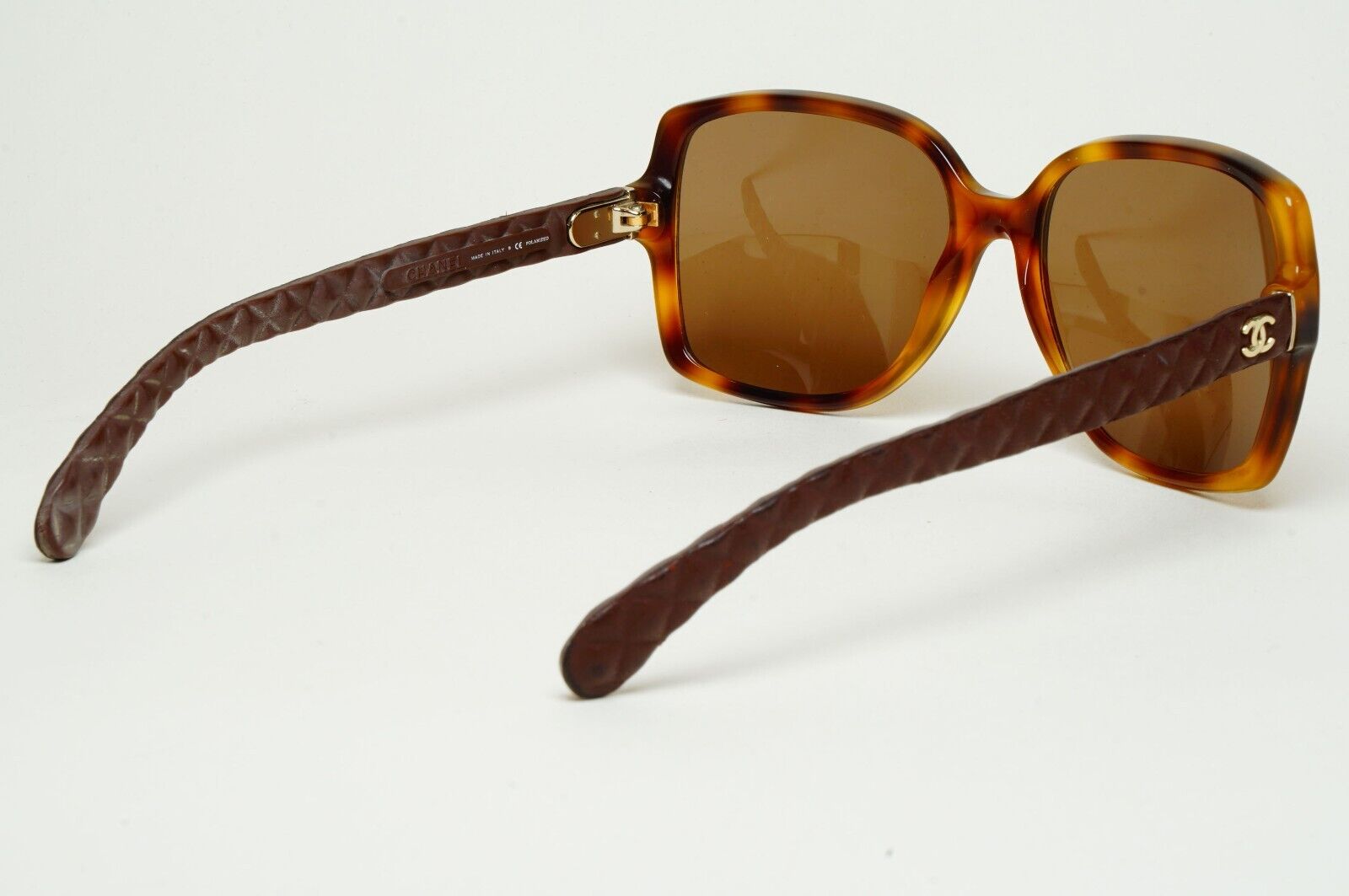 Chanel Sunglasses 2013 Vintage Brown Quilted Gold 5289-Q c.1295/S6 220125