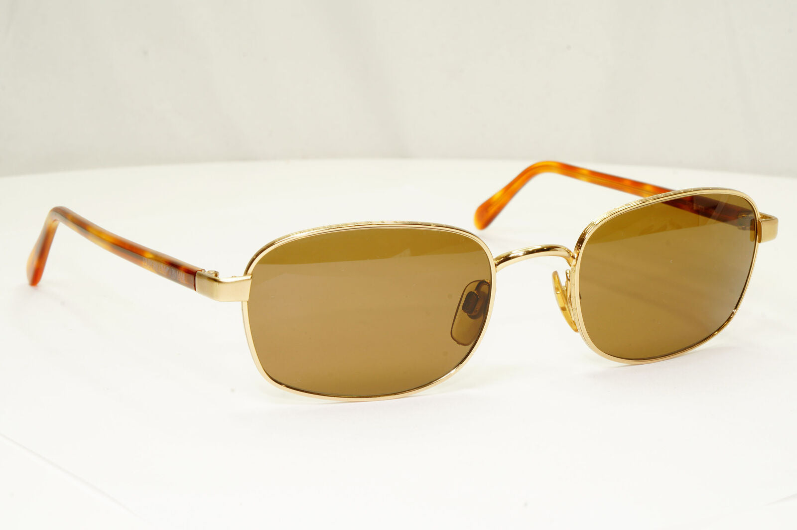 Emporio Armani 1997 Vintage Sunglasses Mens Womens Gold Square 070-S 773