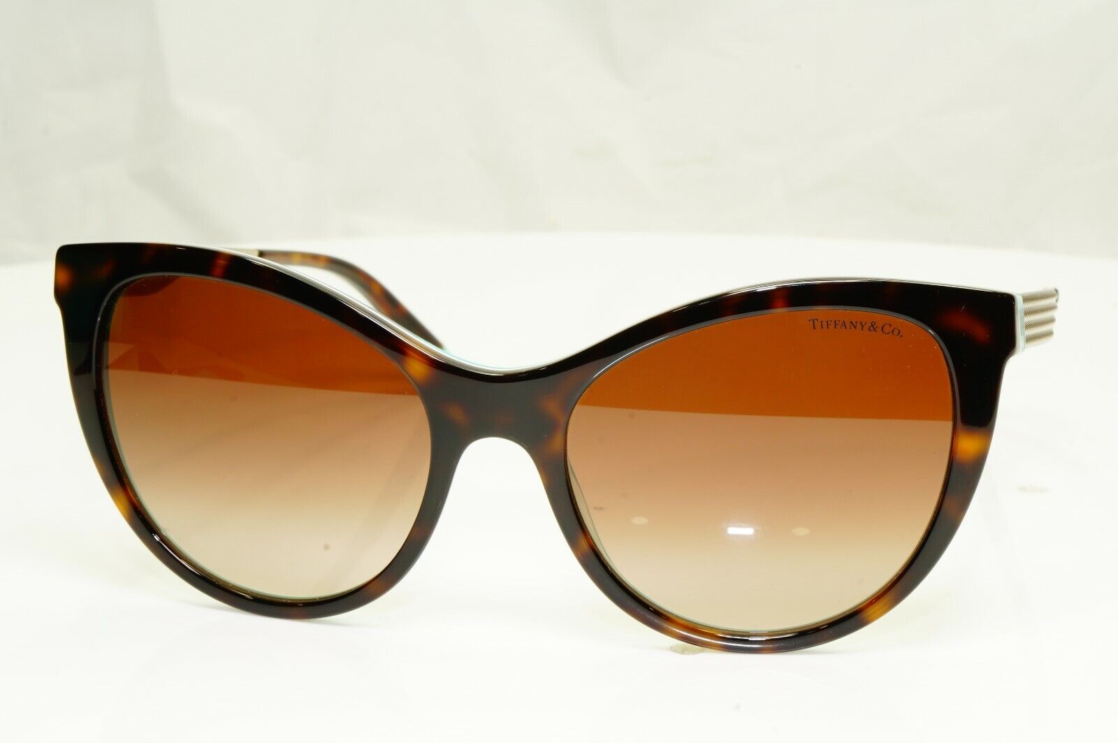 Tiffany & Co Gold Brown Tortoise Havana Sunglasses Diamond Point TF 4159 8275/3B