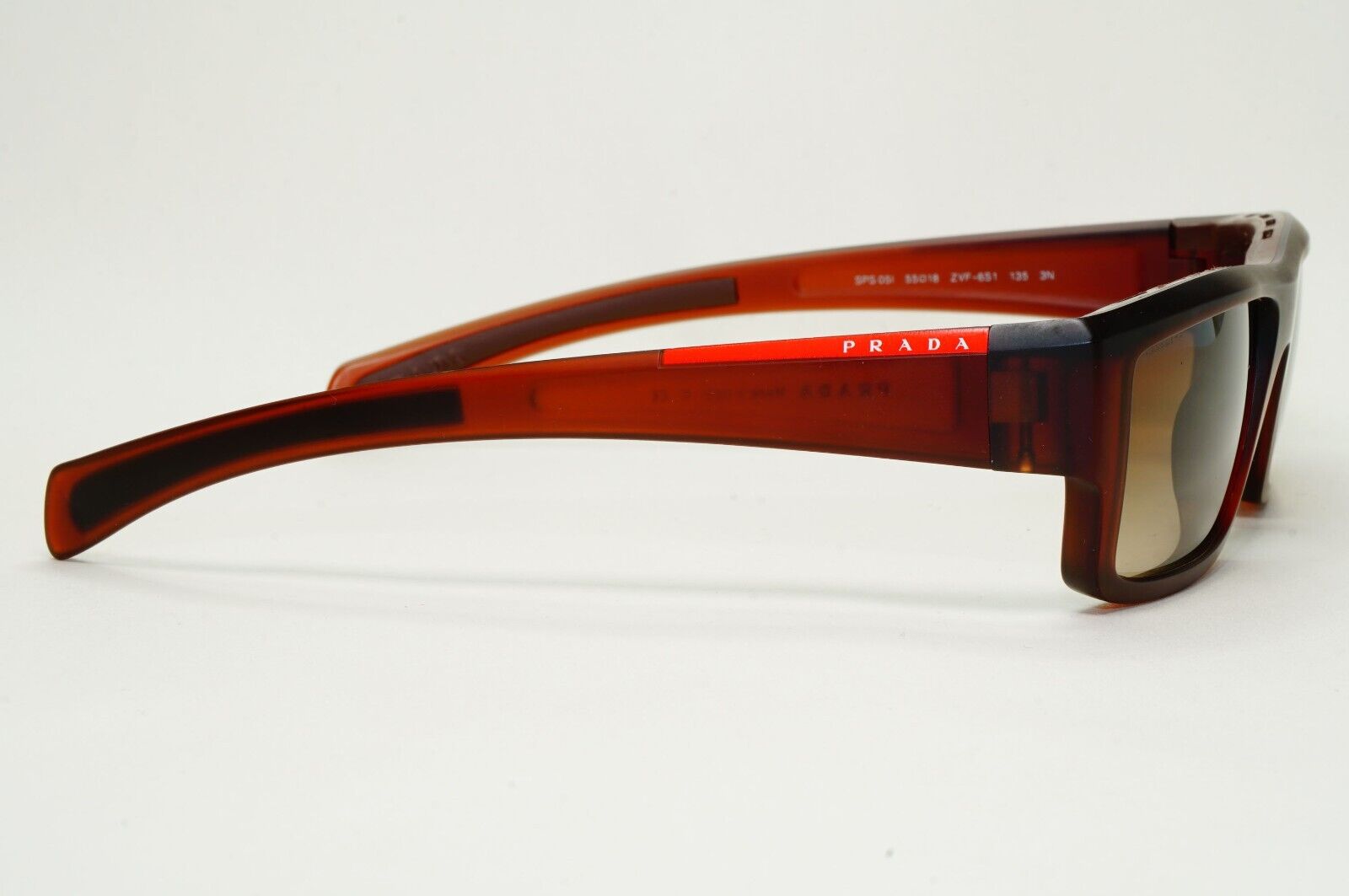 Prada Sunglasses 2007 Vintage Rectangle Brown PS05IS SPS 05I ZVF-6S1 061024