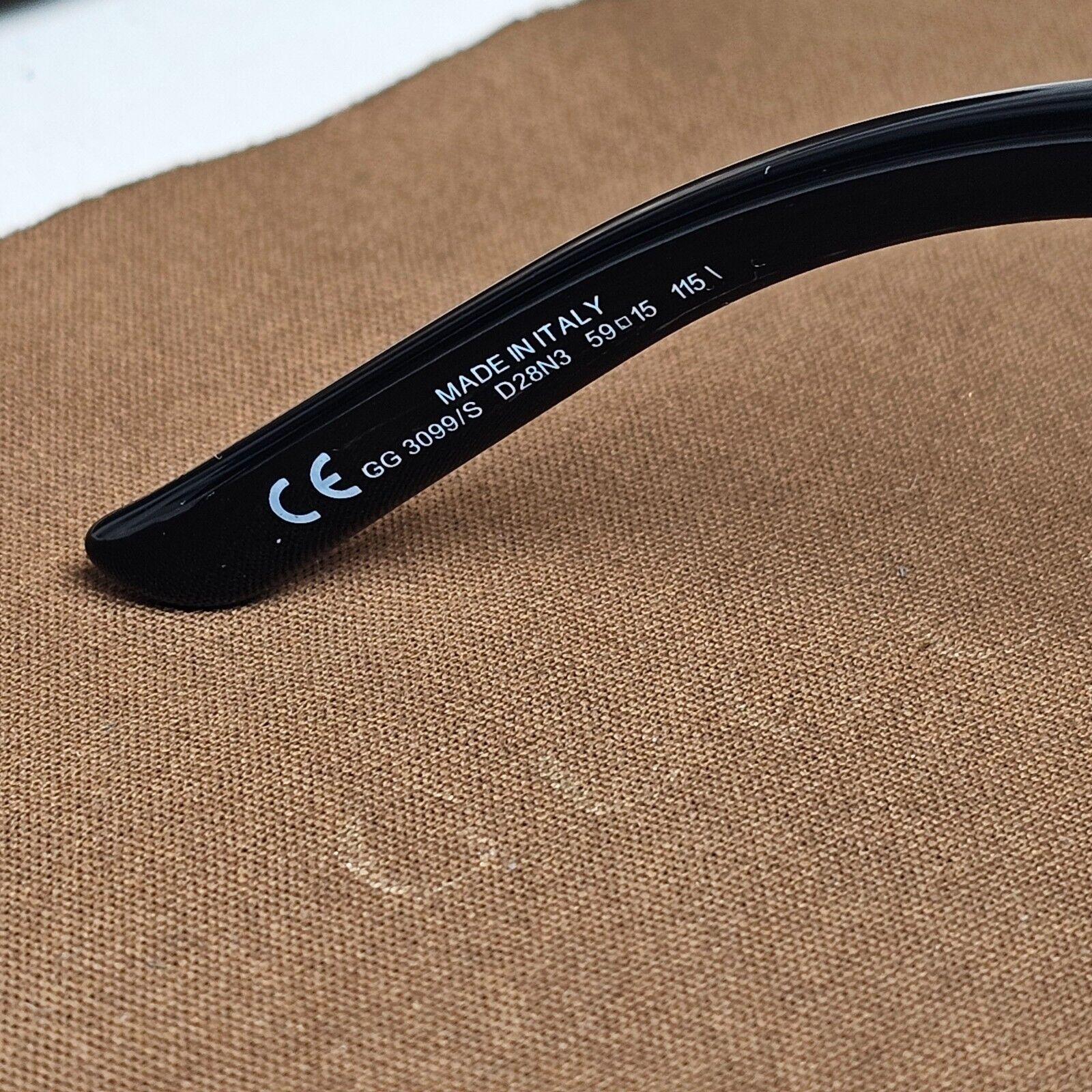 Gucci Sunglasses 2008 Vintage Horsebit Black Gold GG 3099/S D28N3 250125