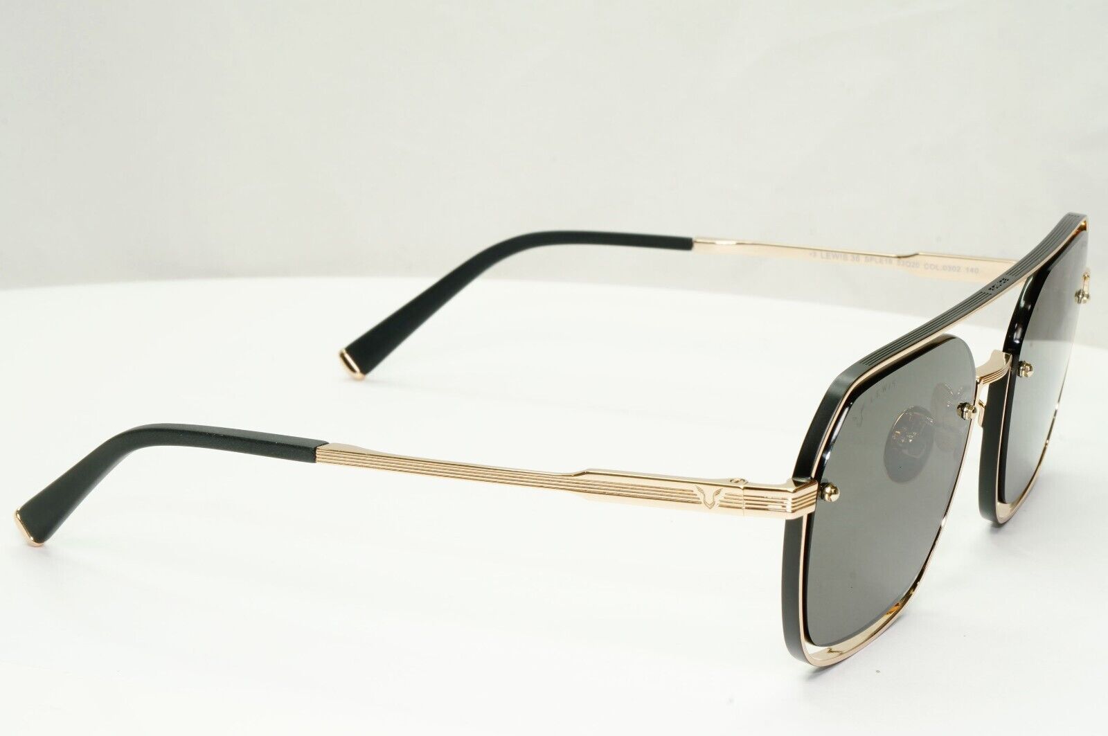 Police Lewis Hamilton F1 Sunglasses Gold Grey Square Pilot SPL E18 COL 0302