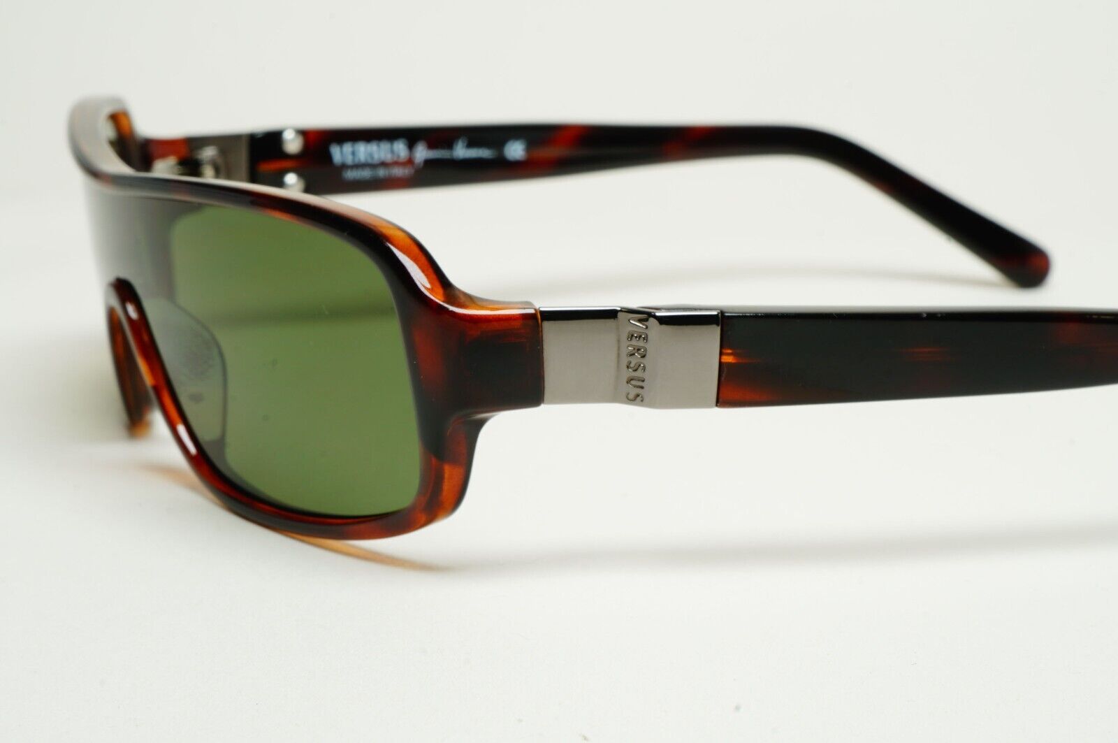 Versus Sunglasses 1996 by Gianni Versace Vintage Brown Green MOD E12/M COL 649