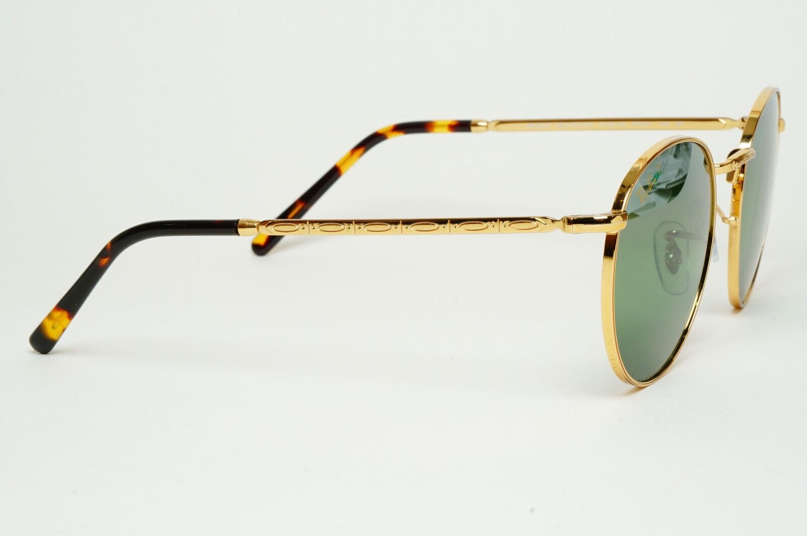 Ray-Ban Sunglasses Polarized New Round Chromance Gold RB 3637 9196/G4 53mm