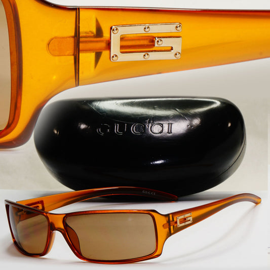 Gucci Sunglasses 1999 Vintage Brown Dark Orange Honey GG 2515/S PP8 180224
