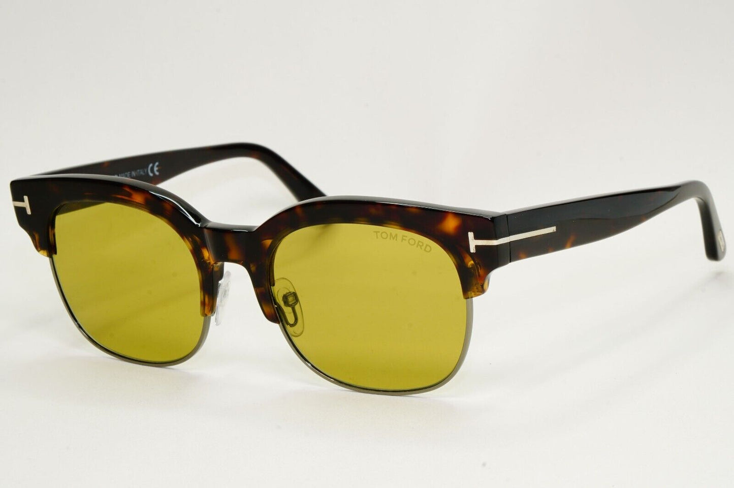 Tom Ford Sunglasses Harry-02 Glass Lens Brown Green Square FT0597 TF 597 52N