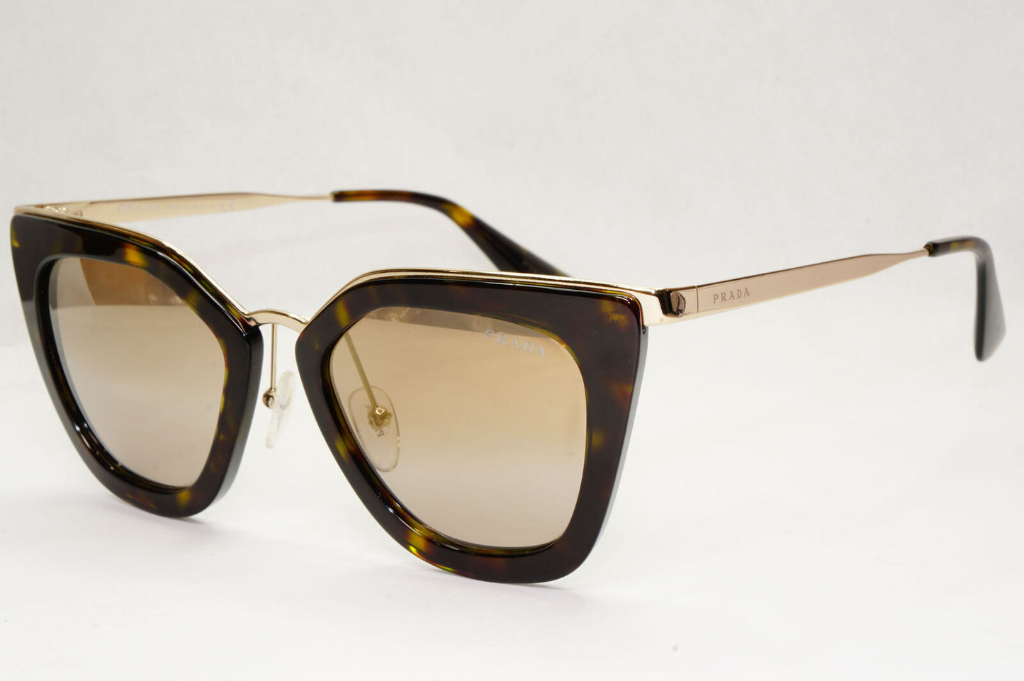 Prada Sunglasses Brown Gold Mirror Cinema Catwalk PR53SS SPR 53S 2AU-6O0