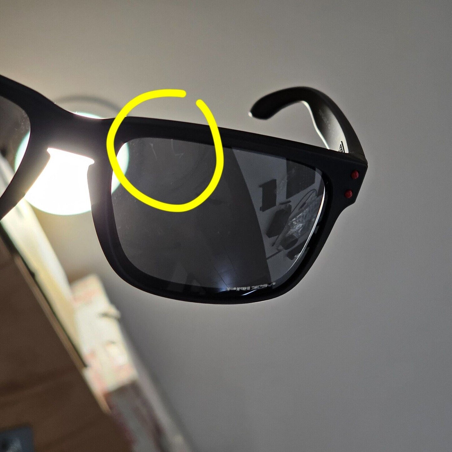 Oakley Sunglasses Holbrook Black Matte Grey Prizm Square Red OO 9102 U2 57mm [a]