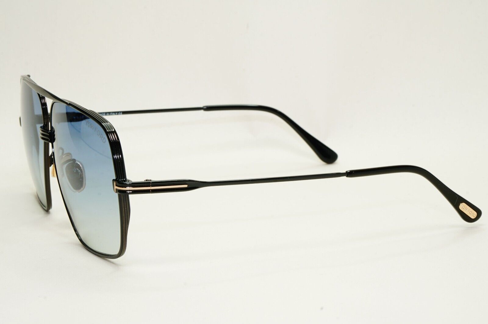 Tom Ford Sunglasses Frankie Black Blue Gradient Navigator FT0735 TF 735-H 01W
