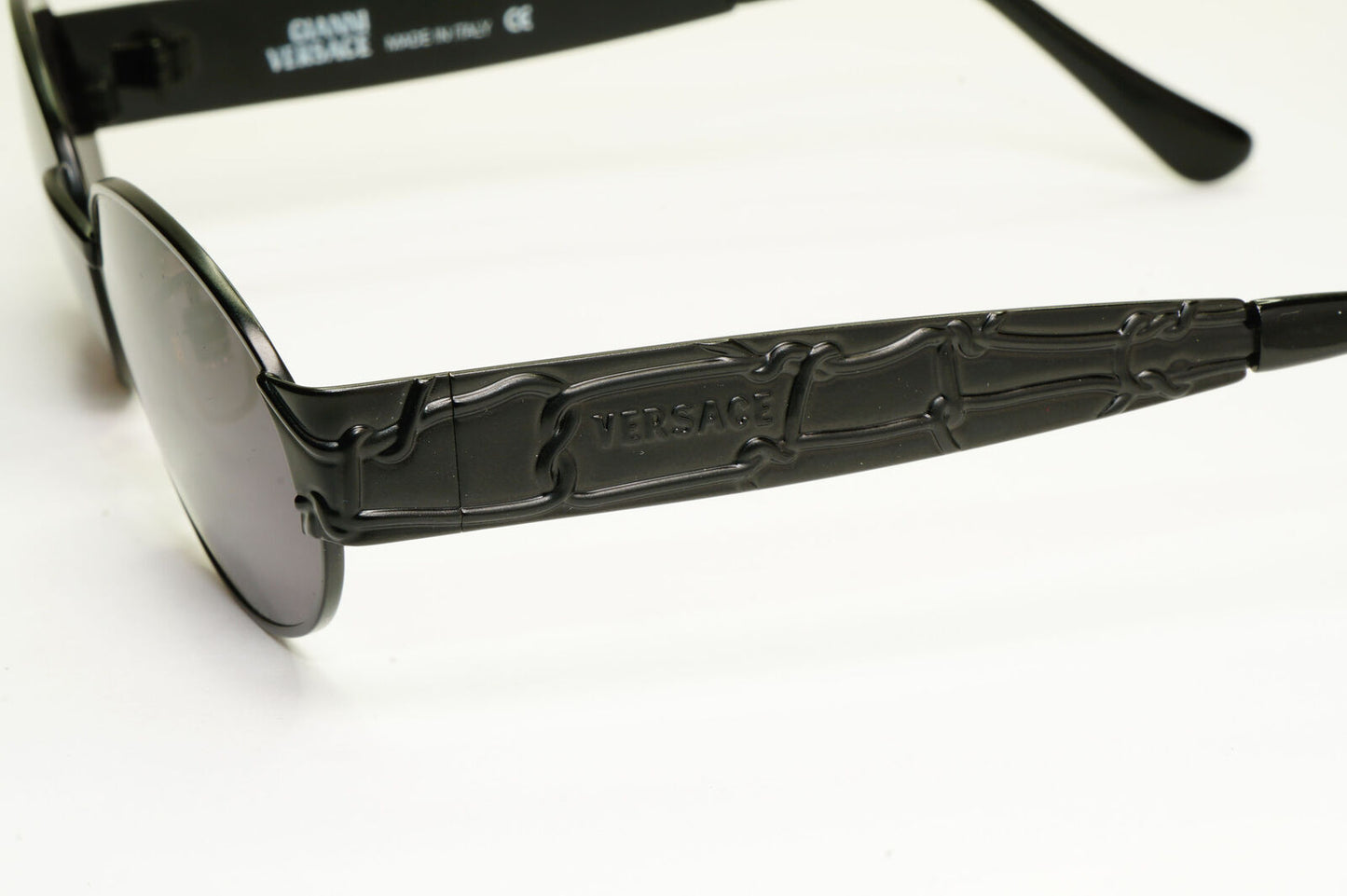 Gianni Versace Sunglasses 1996 Vintage Unisex Black Metal GV MOD X05 COL 028