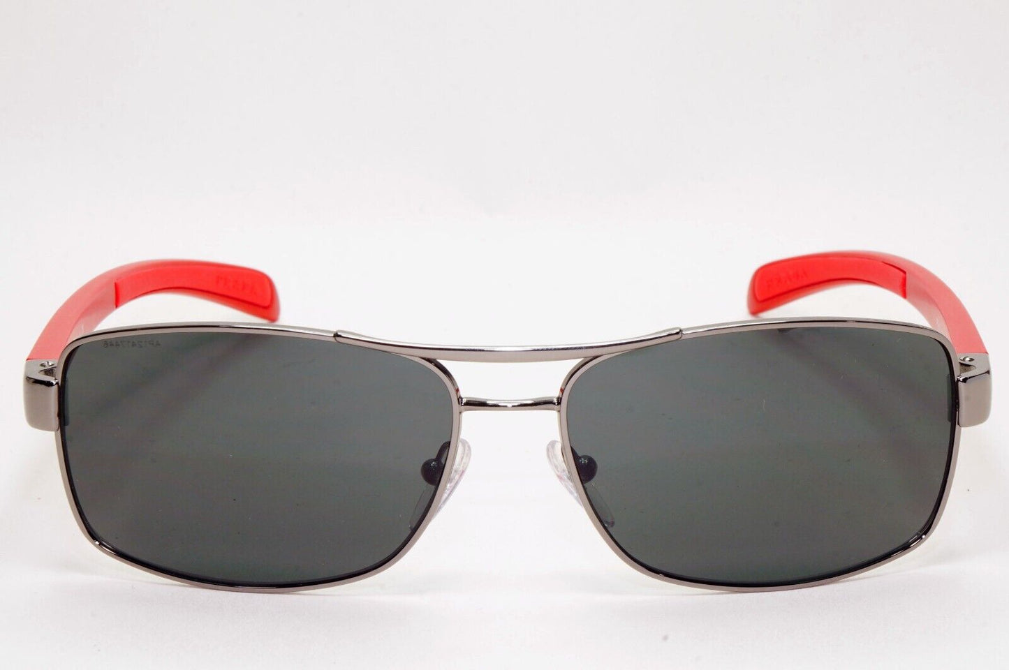 Prada Sunglasses 2010 Vintage Gunmetal Red Grey PS50LS SPS 50L 5AV-1A1 151024