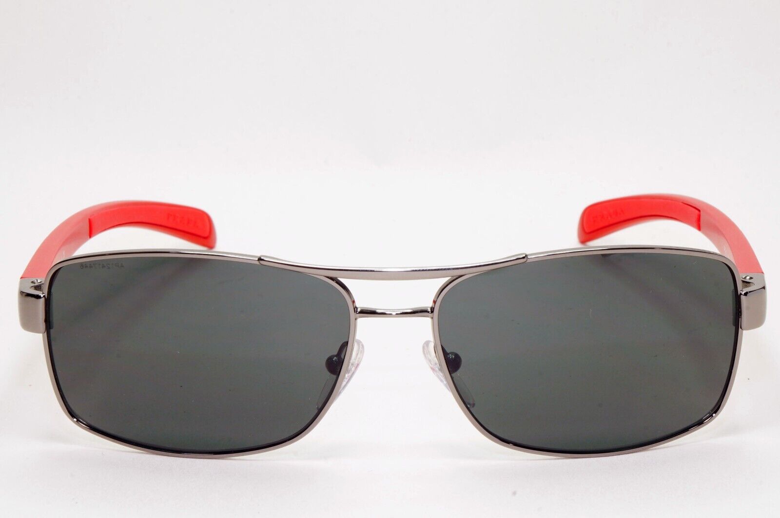 Prada Sunglasses 2010 Vintage Gunmetal Red Grey PS50LS SPS 50L 5AV-1A1 151024