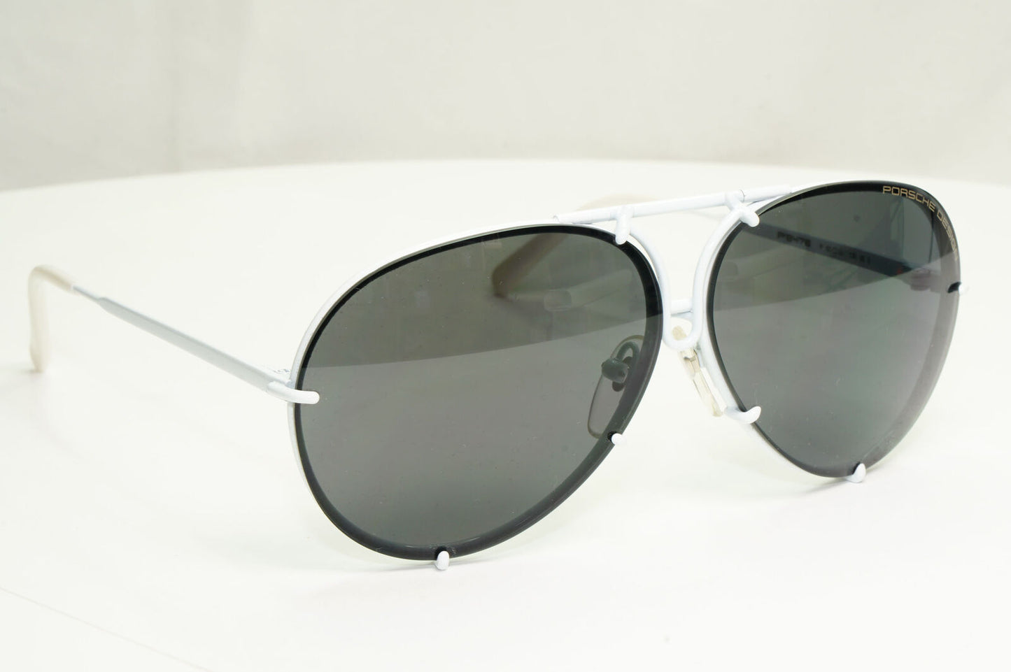 Porsche Design Titanium Japan Sunglasses Pilot White P8478 P 60mm Small Unisex