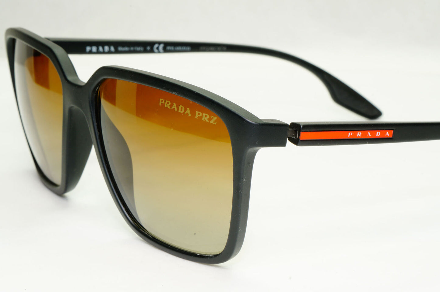 Prada Sunglasses Polarized Black Brown Gradient PS06VS SPS 06V DG0-02I 58mm