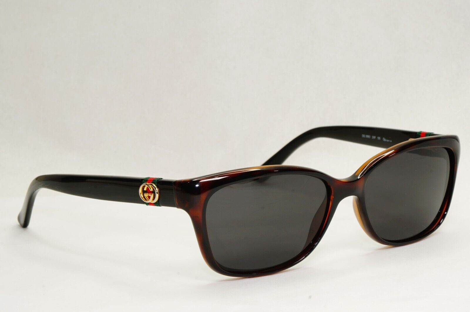 Gucci Sunglasses 2013 Vintage Ribbon Black Brown GG 3683 2XF 53mm 180324