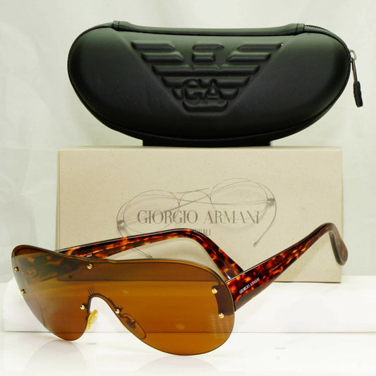 Authentic Giorgio Armani 1997 Vintage Sunglasses Shield Brown Men Women 703 703