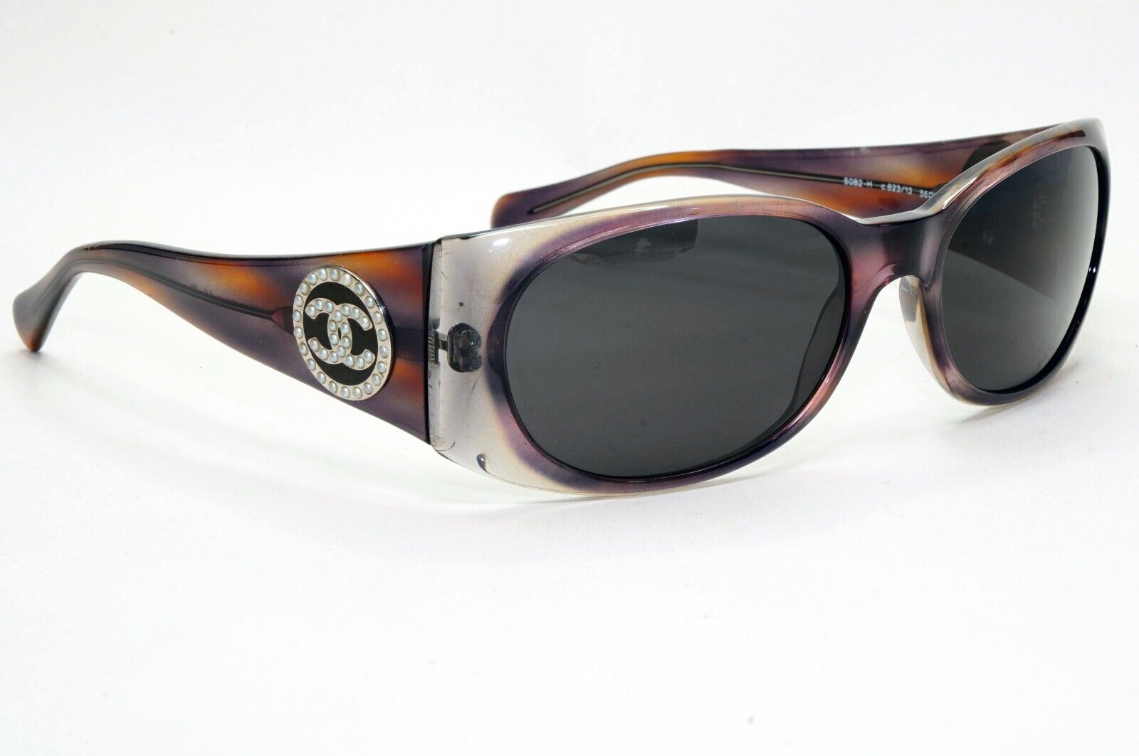 Chanel Sunglasses 2007 Vintage Pearl Brown Black 5082-H c.823/13 301024