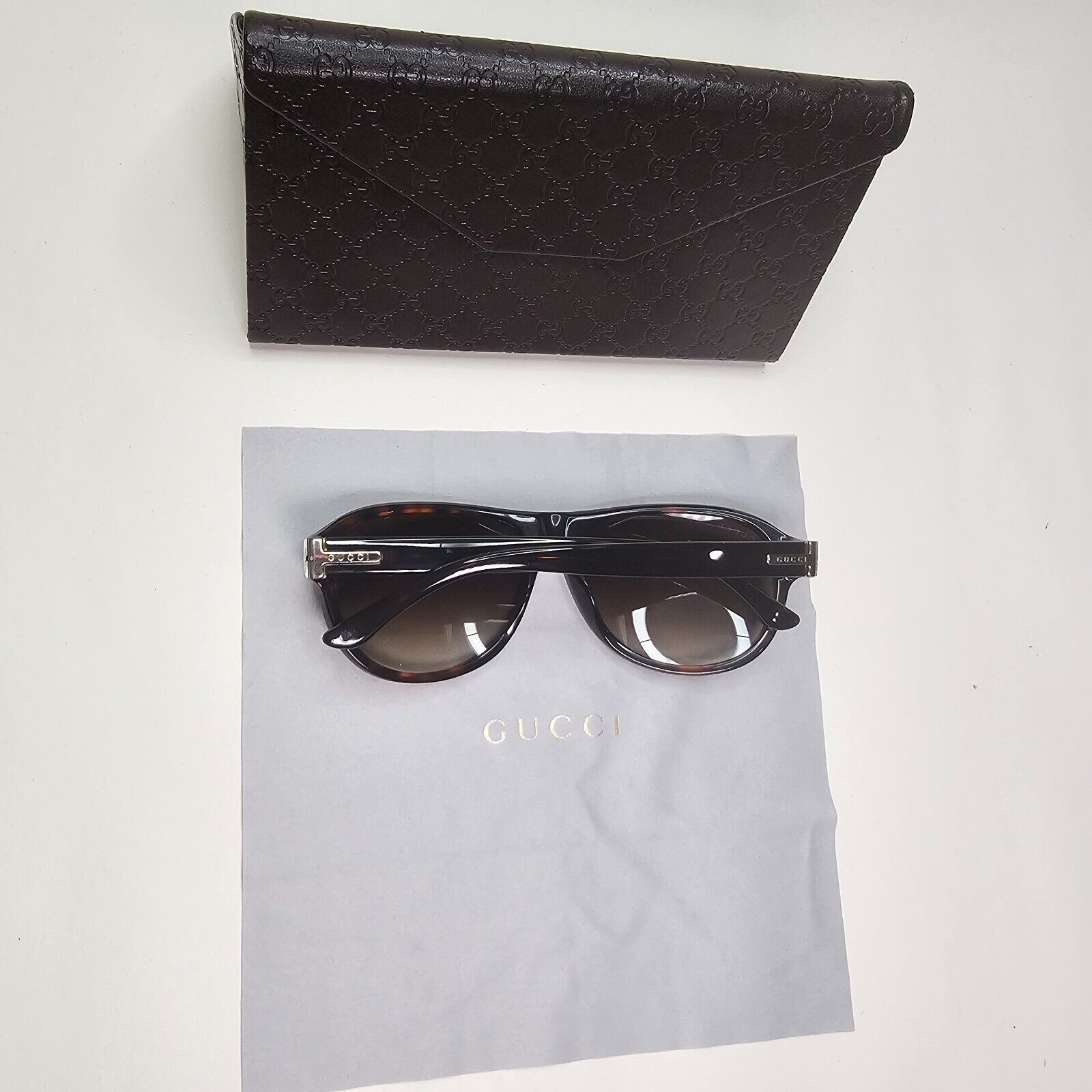 Gucci Sunglasses 2012 Vintage Brown Gold Pilot Unisex GG 1051/S WR9CC 171024