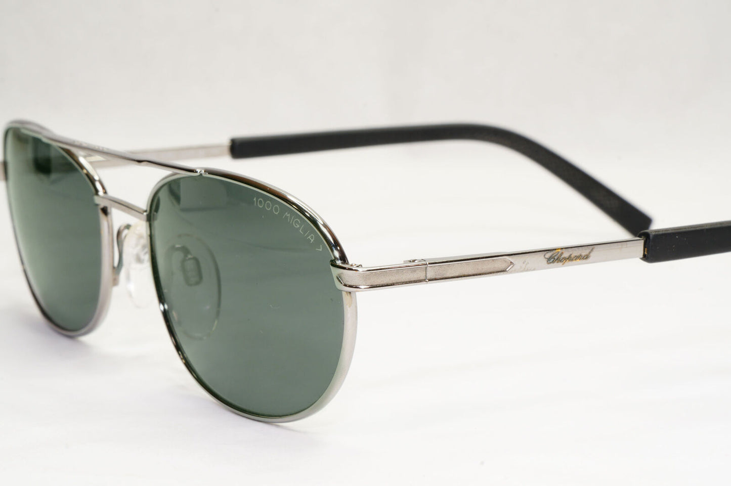 Chopard Sunglasses 1996 Vintage 1000 Miglia Silver Grey Oval C805 6062 191223