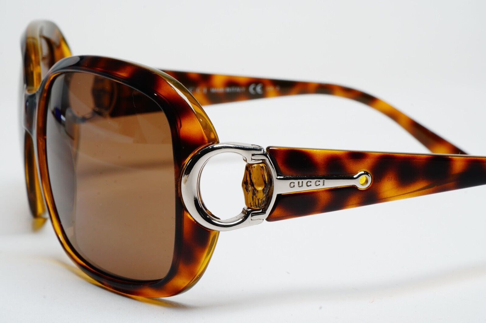 Gucci Sunglasses 2007 Vintage Brown Horsebit GG 3132/S 791CC 57mm 100225