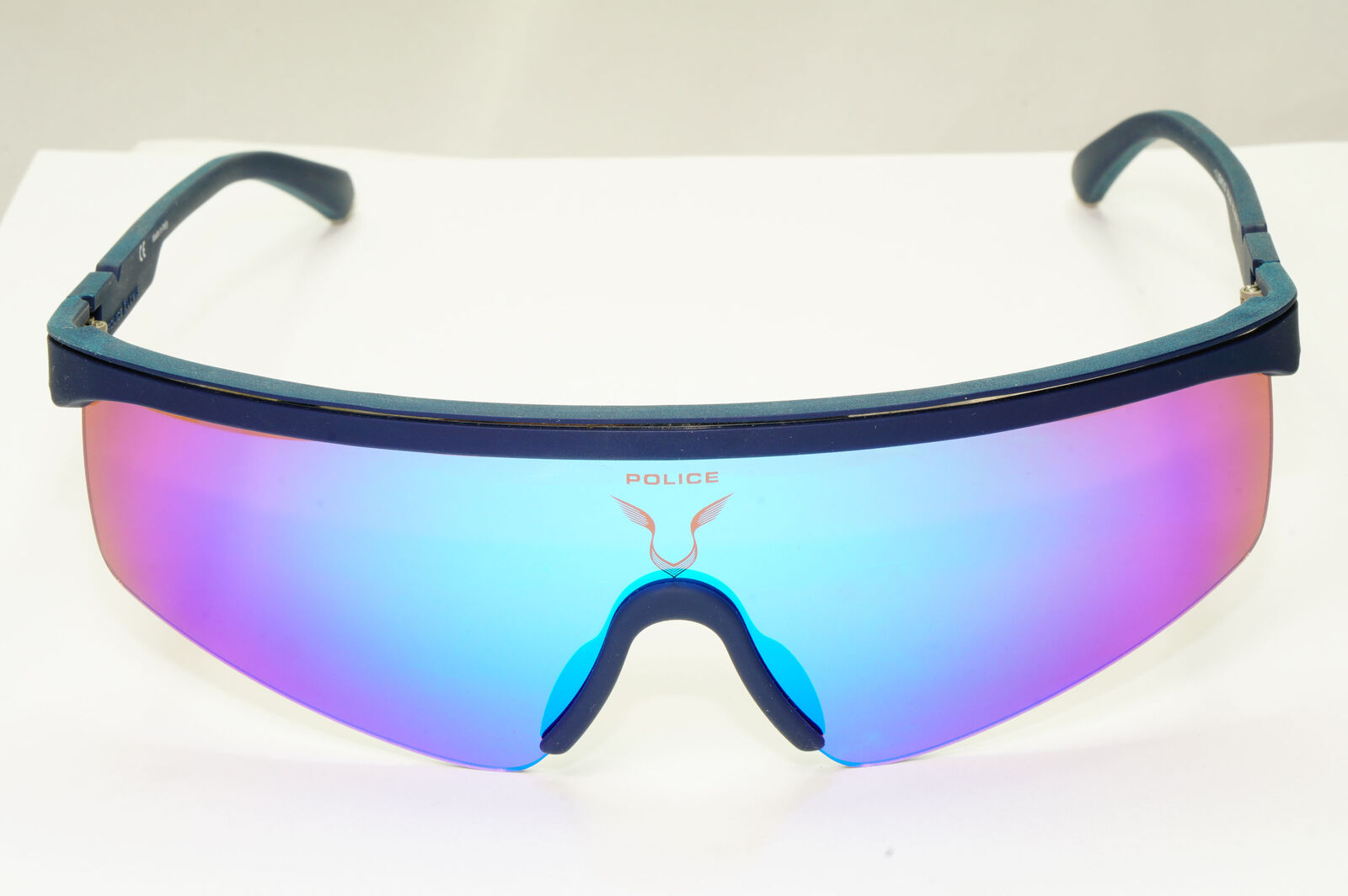 Police Lewis Hamilton F1 Sunglasses Blue Mirror Shield Visor SPL A28 COL 6C9B