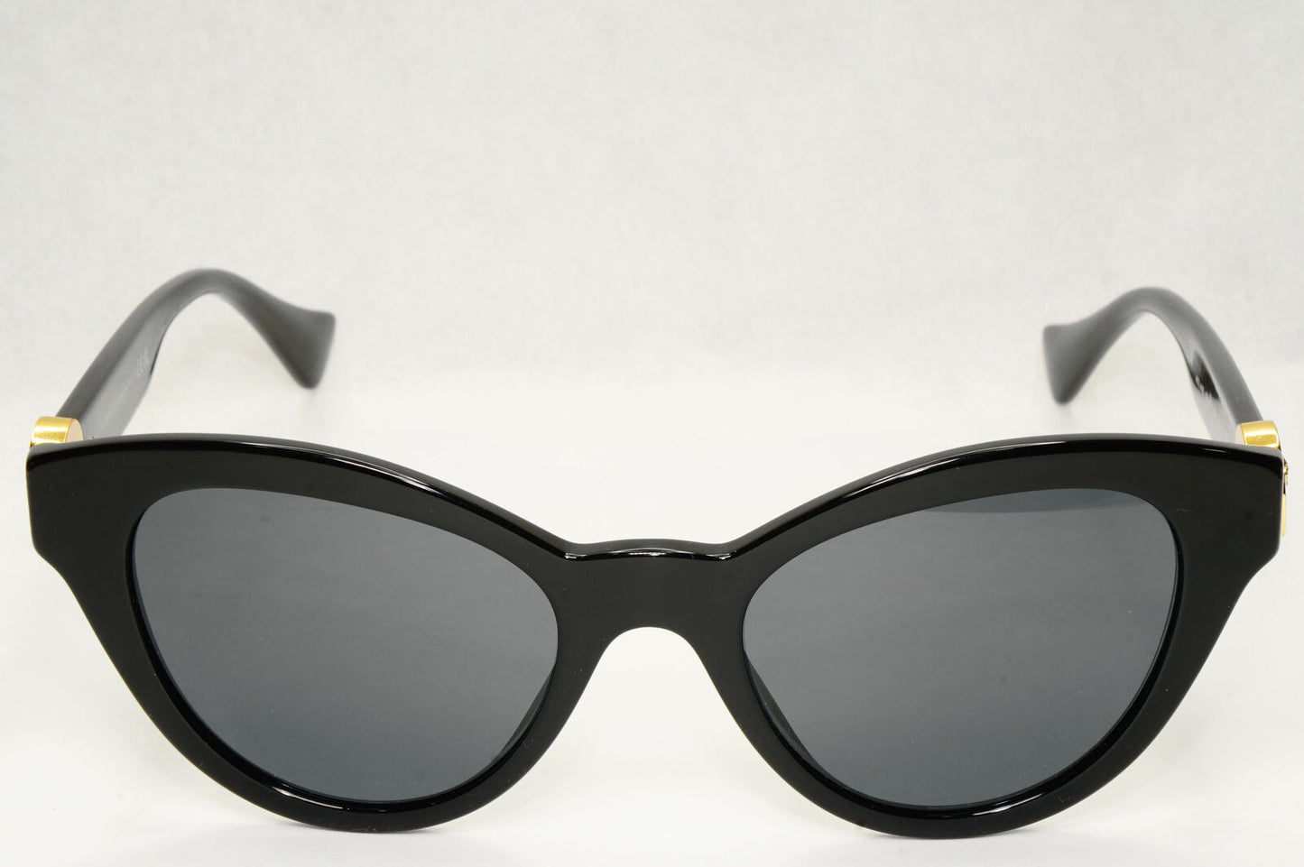 Versace Sunglasses Black Gold Cat Eye Medusa MOD VE 4435 GB1/87 52mm