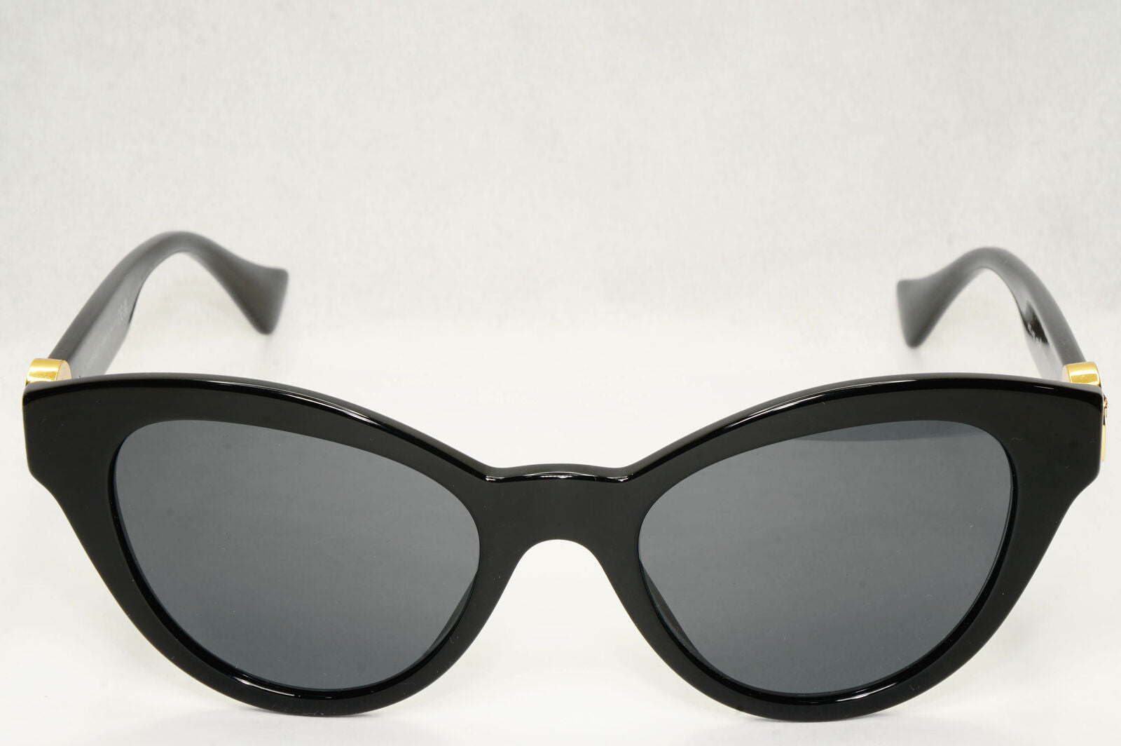 Versace Sunglasses Black Gold Cat Eye Medusa MOD VE 4435 GB1/87 52mm