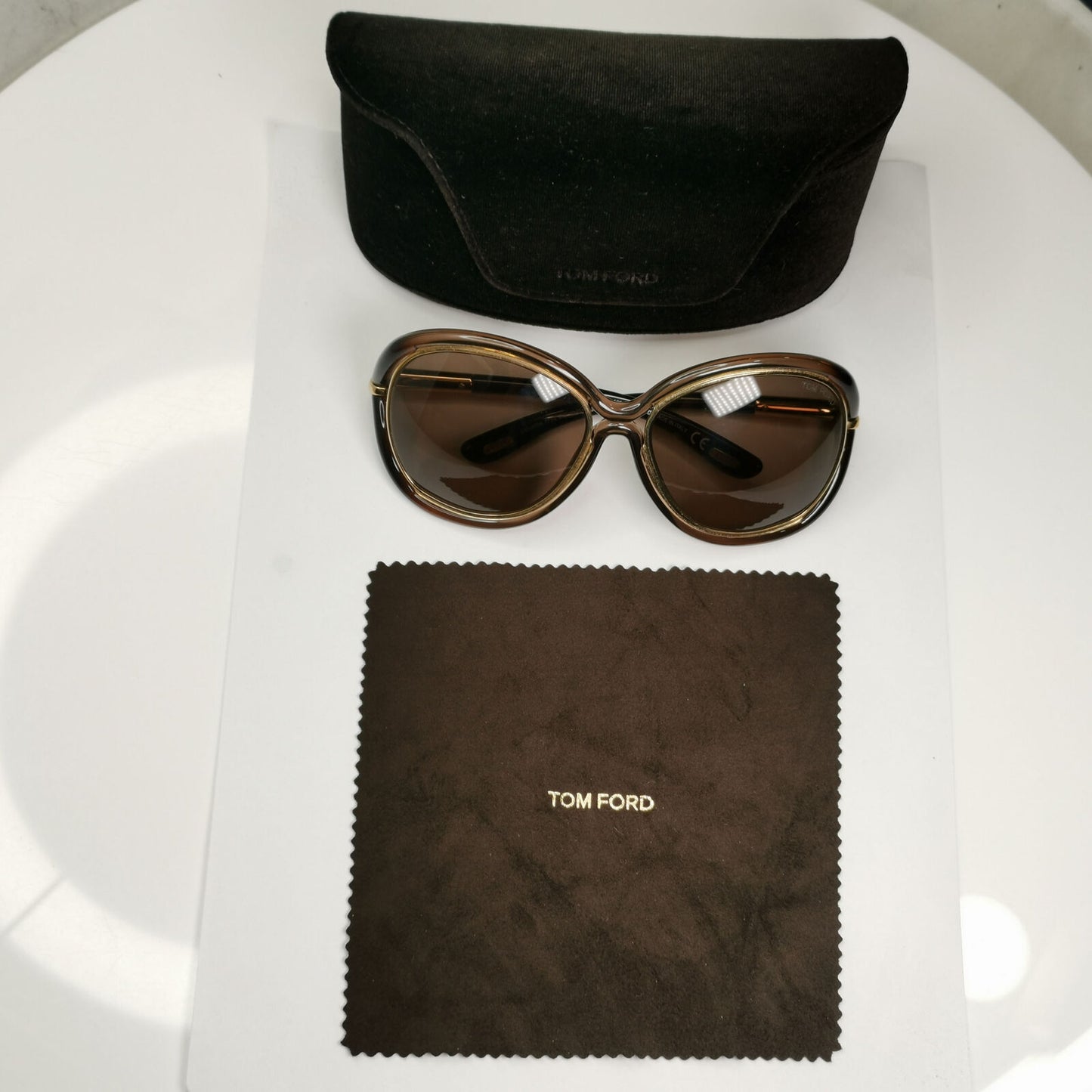 Tom Ford 2008 Sunglasses Samantha Vintage Gold Brown TF 52  FT0052 692 280323