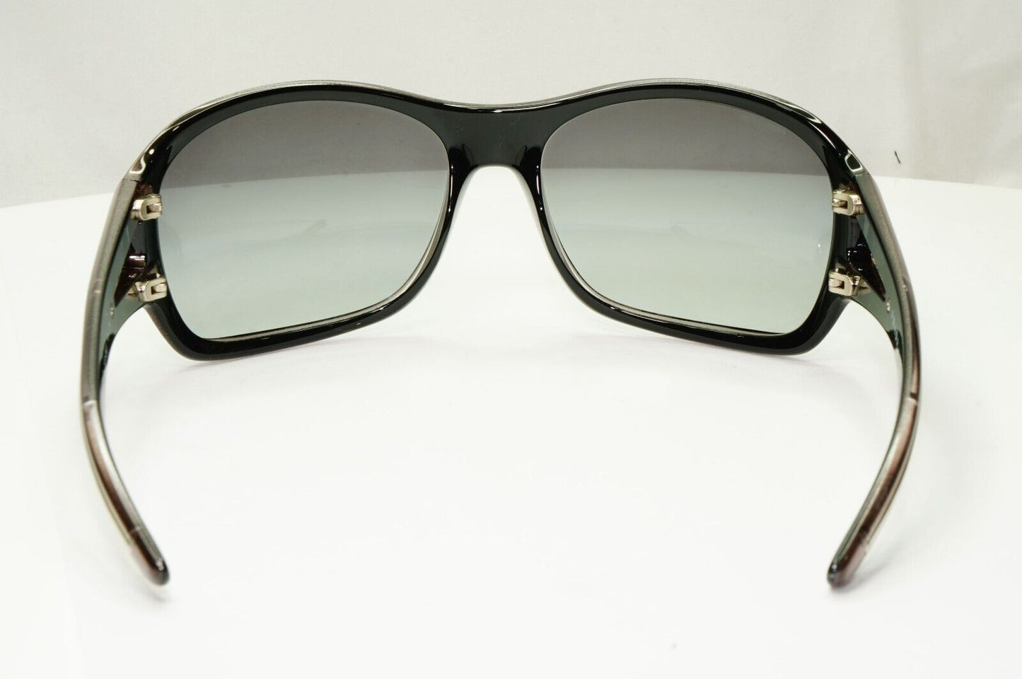 Prada 2010 Metallic Sunglasses Brown Silver Grey Gradient PR15LS SPR 15L 7ZT-3M1
